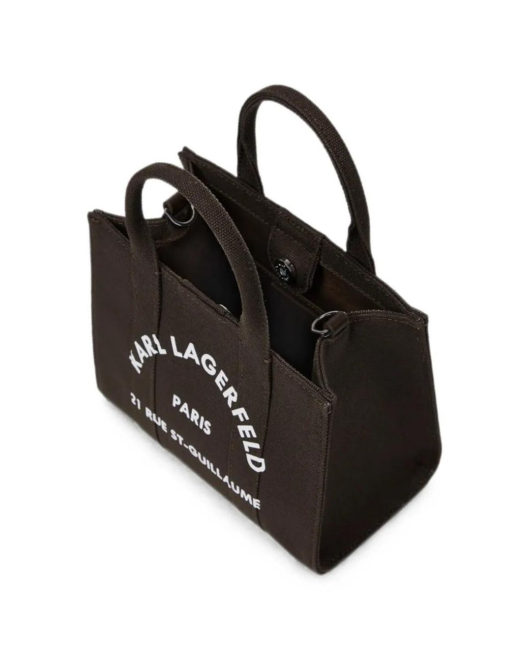 Karl Lagerfeld Black Rue St-Guillaume Mini Tote Bag