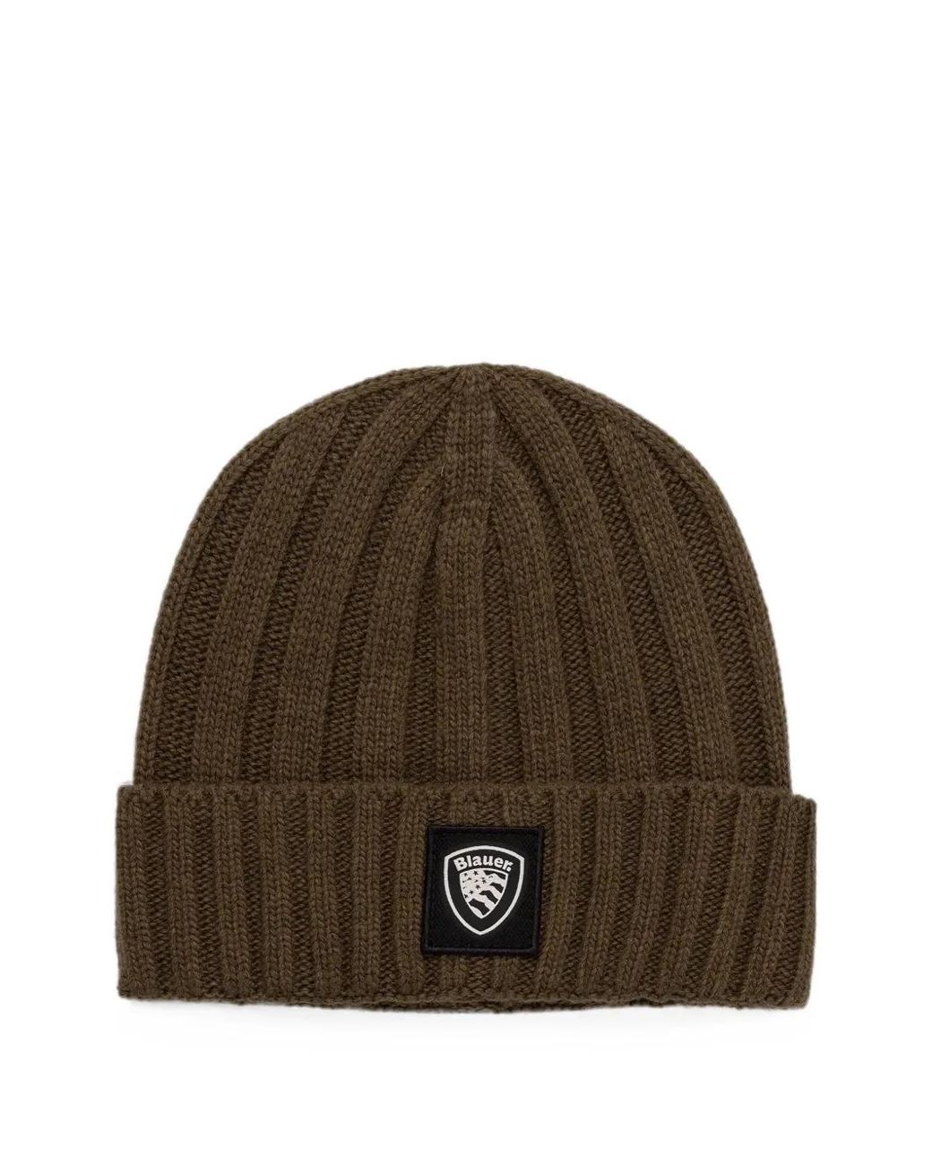 Blauer Brown Cutter Logo-Patch Beanie Hat for men