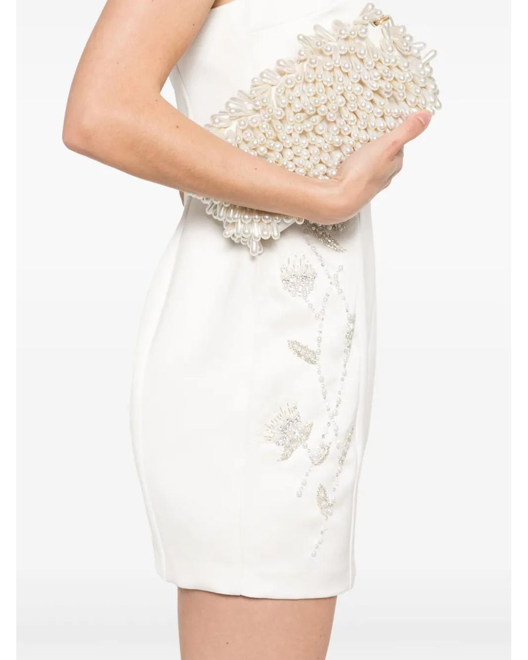オールインワン・サロペット Elisabetta Franchi Mini Dress With Floral Embossing オールインワン・サロペット Elisabetta Franchi Mini Dress