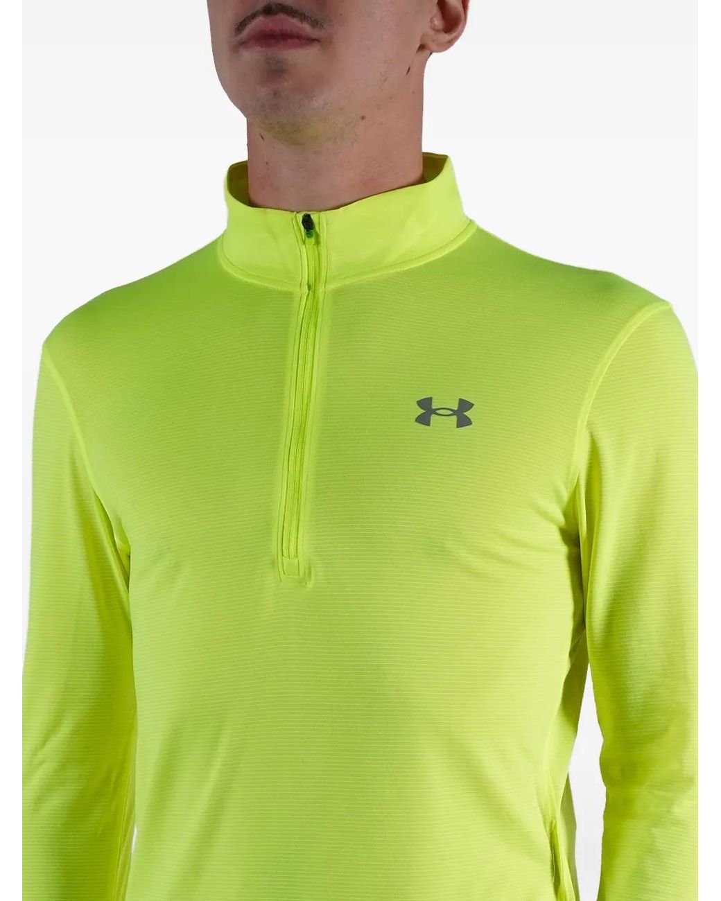 Under Armour Green Zip T-Shirt for men