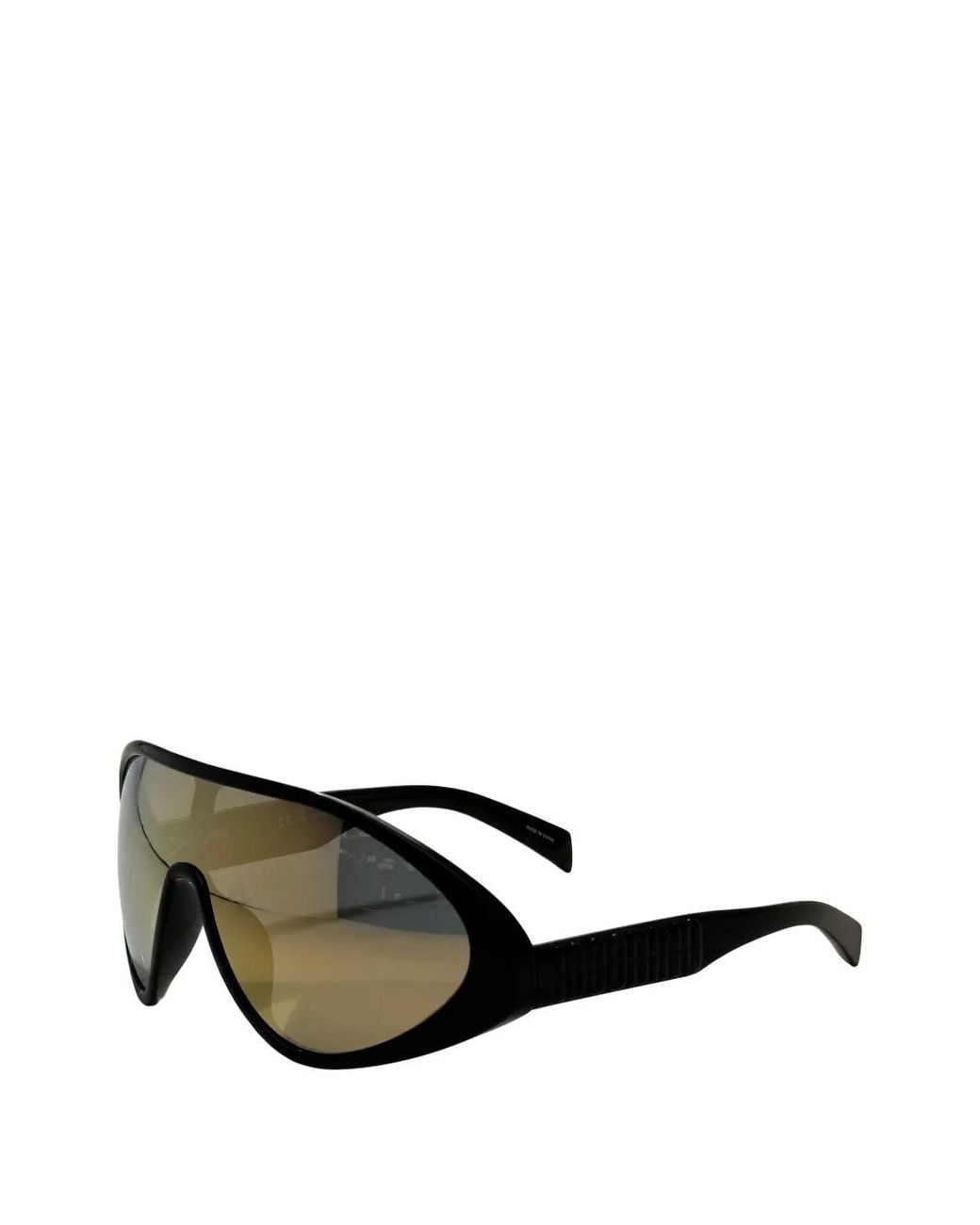 Moschino Black Geometric-Frame Sunglasses