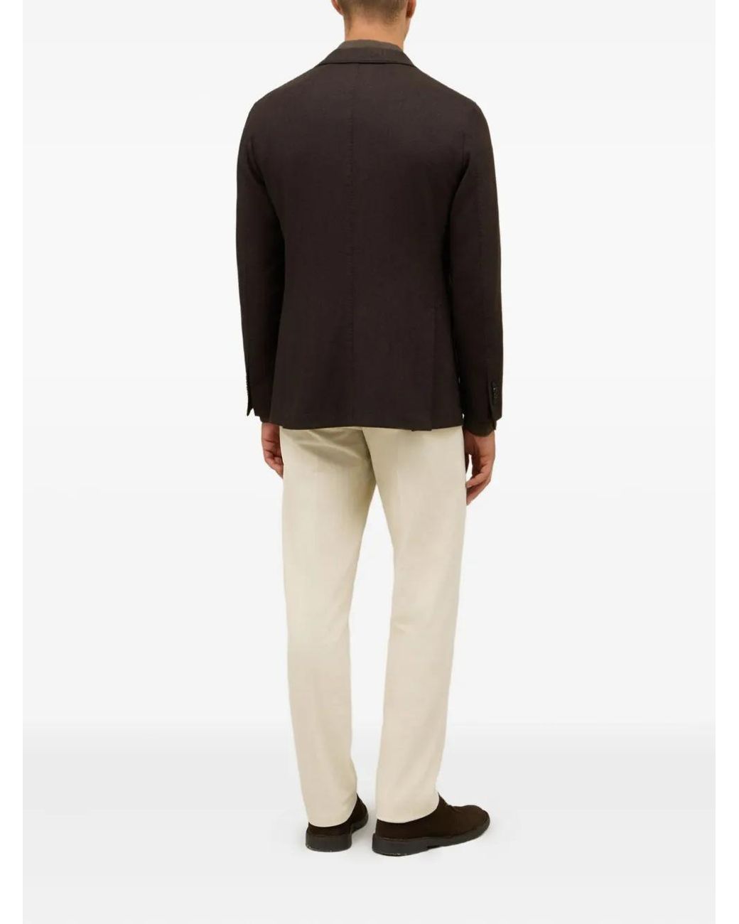 Boglioli Black Patch-Pockets Two-Button Jacket for men