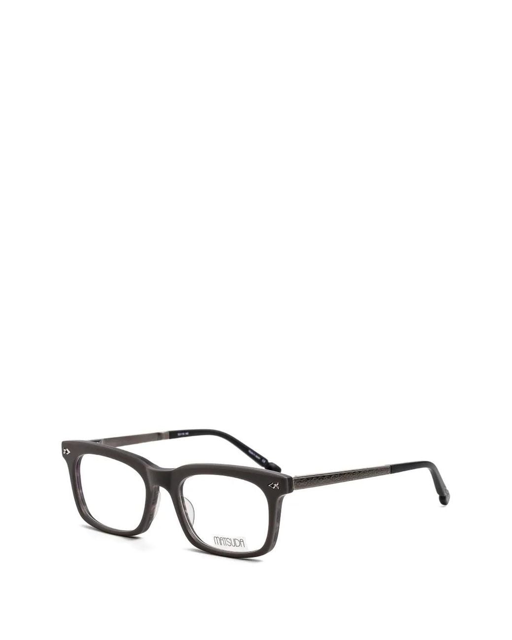 Matsuda Gray M2078 Square-Frame Glasses