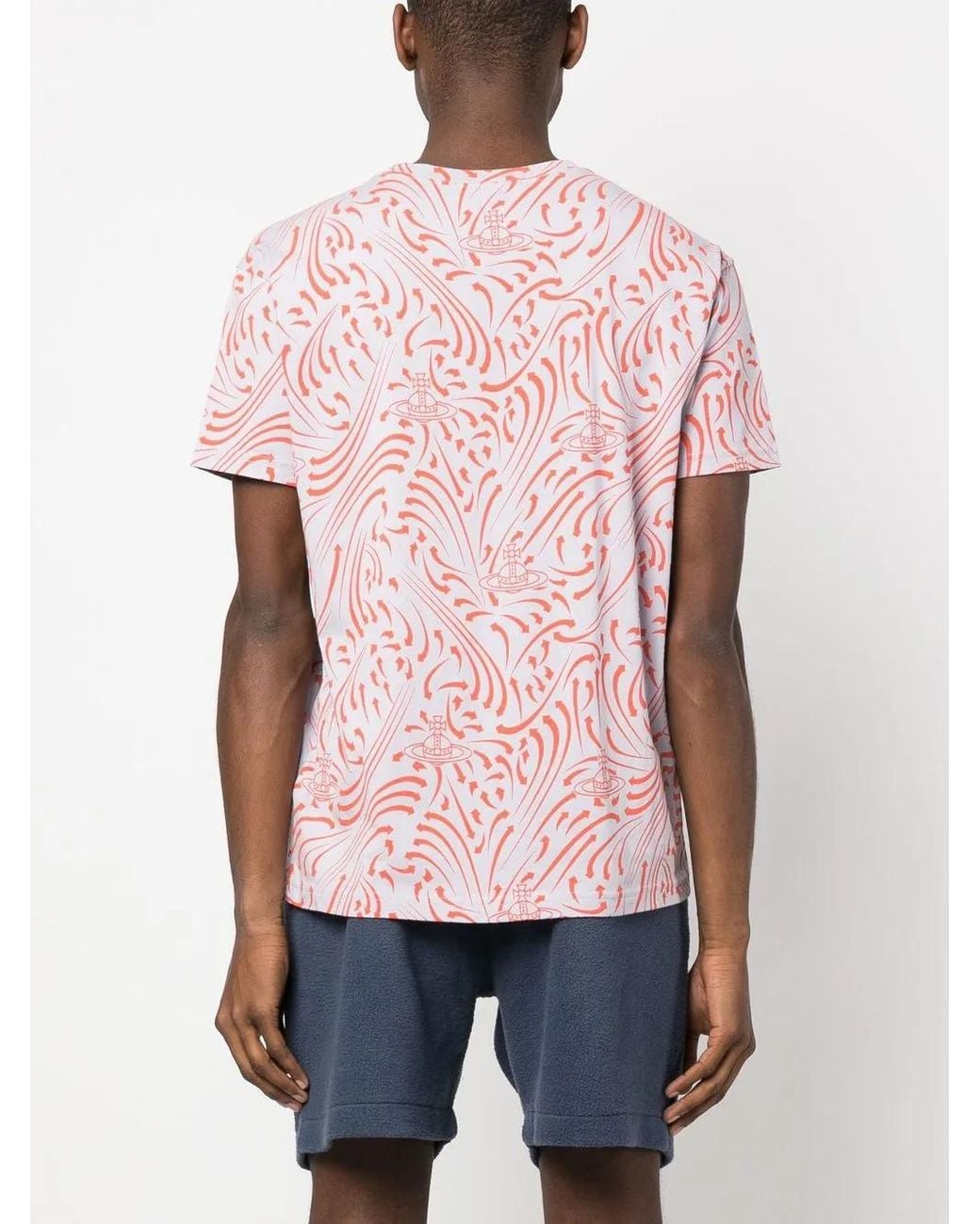 Vivienne Westwood Pink Extra-Virgin Graphic-Print Logo T-Shirt for men