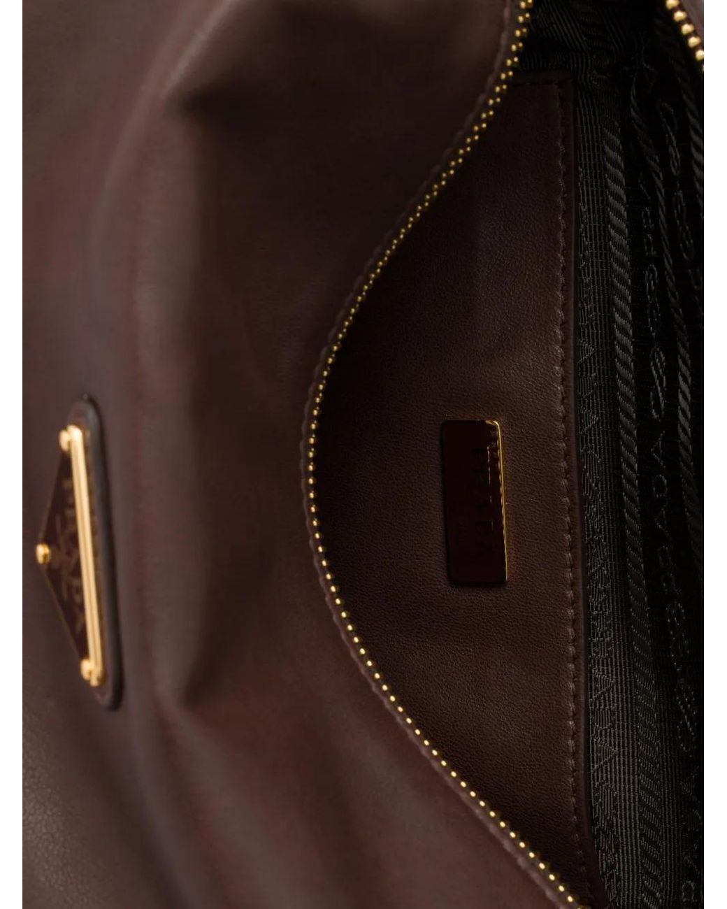 Prada Brown Explore Small Nappa Leather Bag