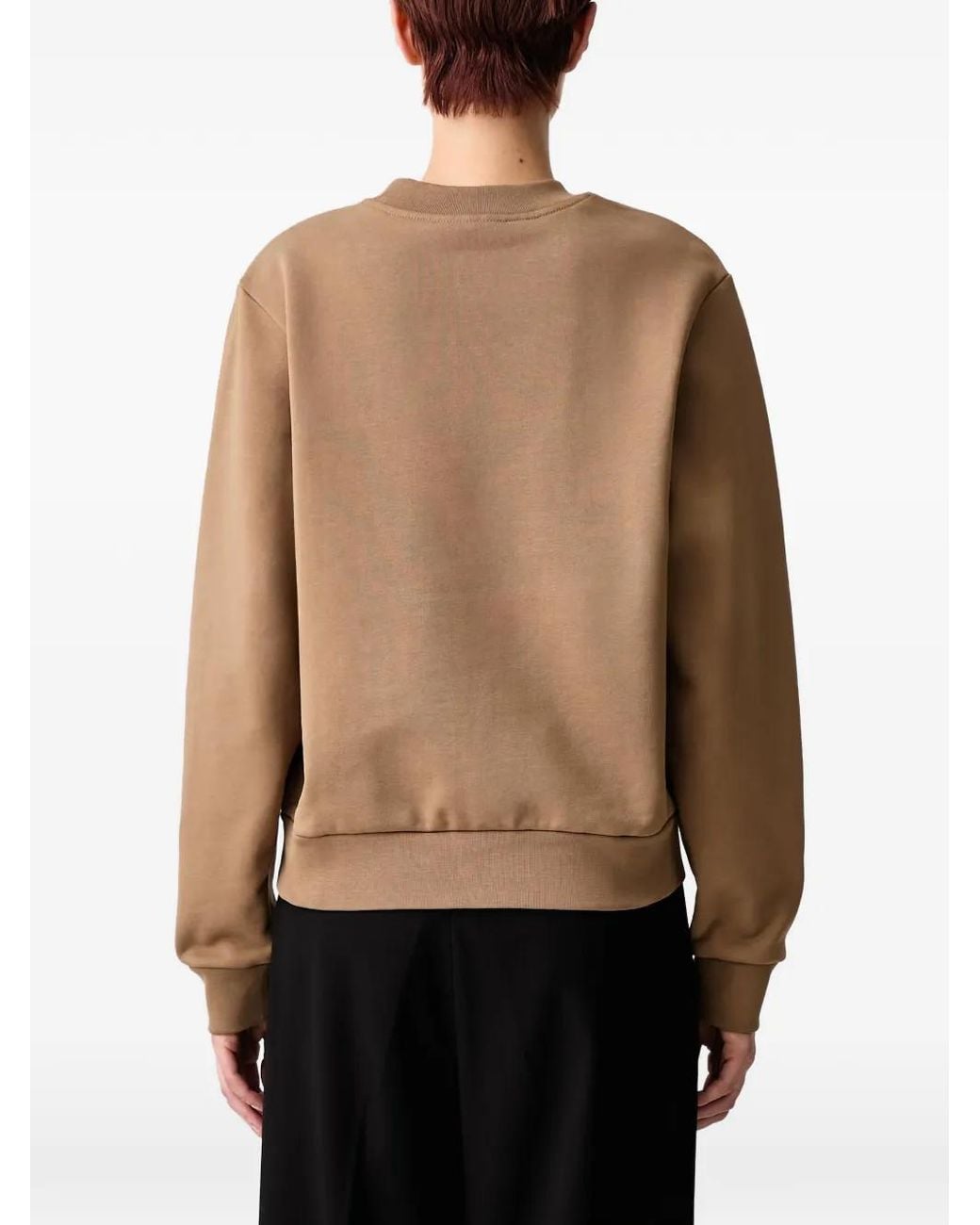 Lacoste Black Relaxed Fit Fleece Crew Neck Sweatshirt