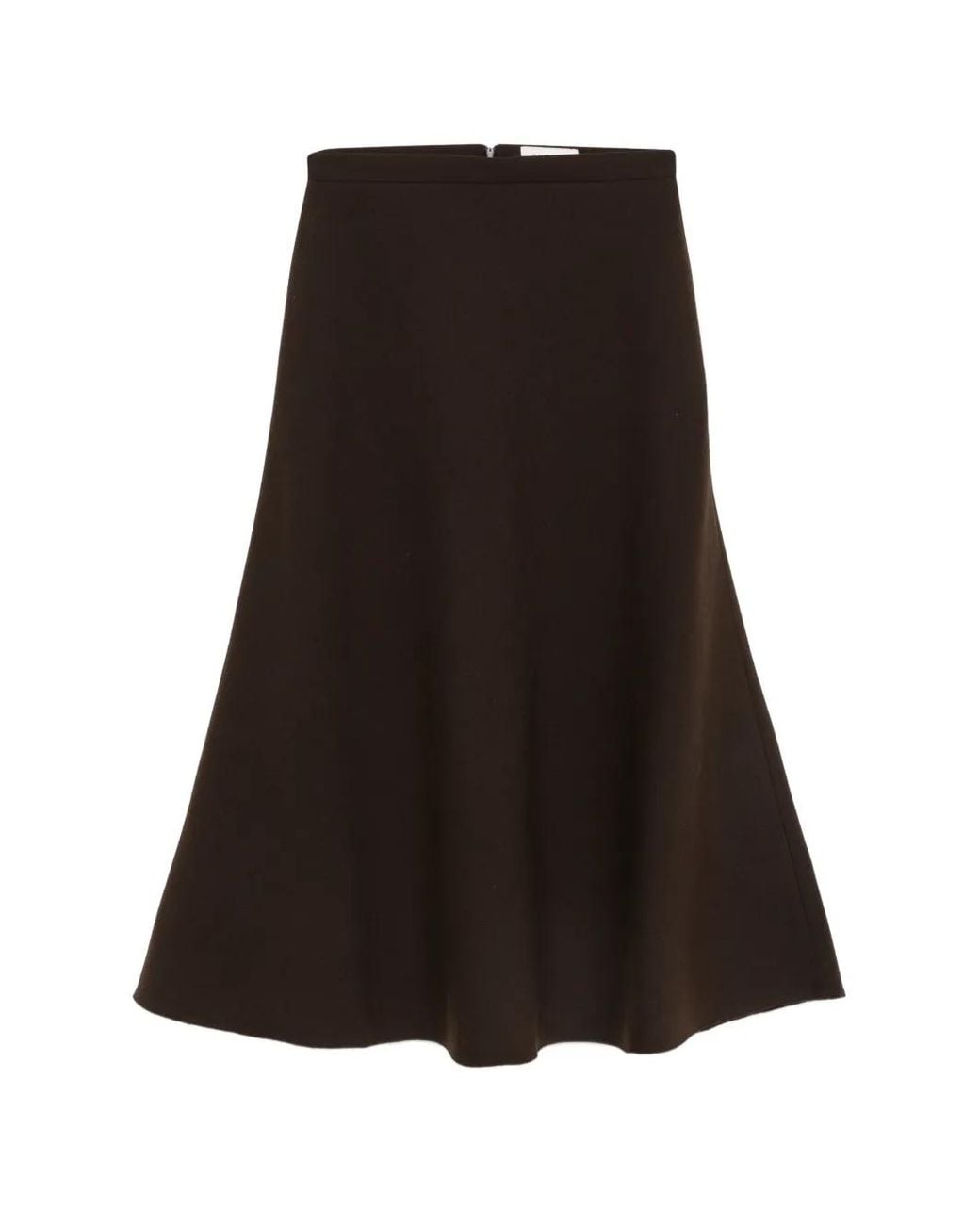Andiata Black A-Line Midi Skirt