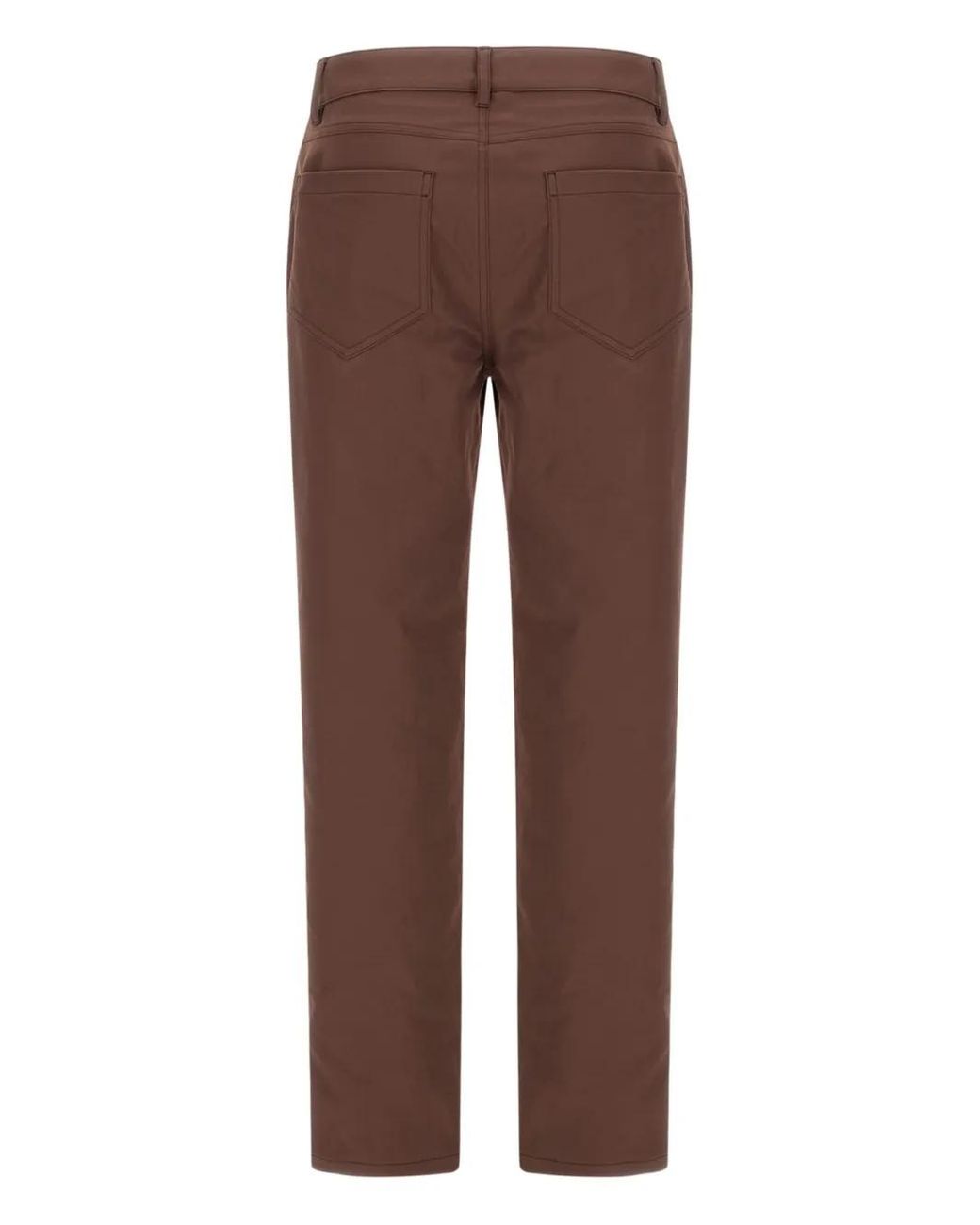 Herno Brown Logo-Tag Trousers
