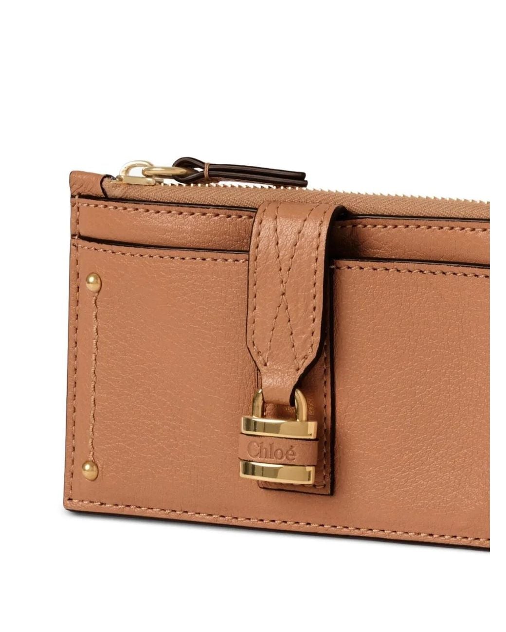 Chloé Brown Small Paddington Purse With Card Slots