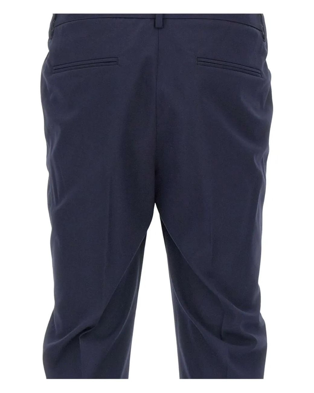 Pantalones Plisados Devore de hombre de color Blue