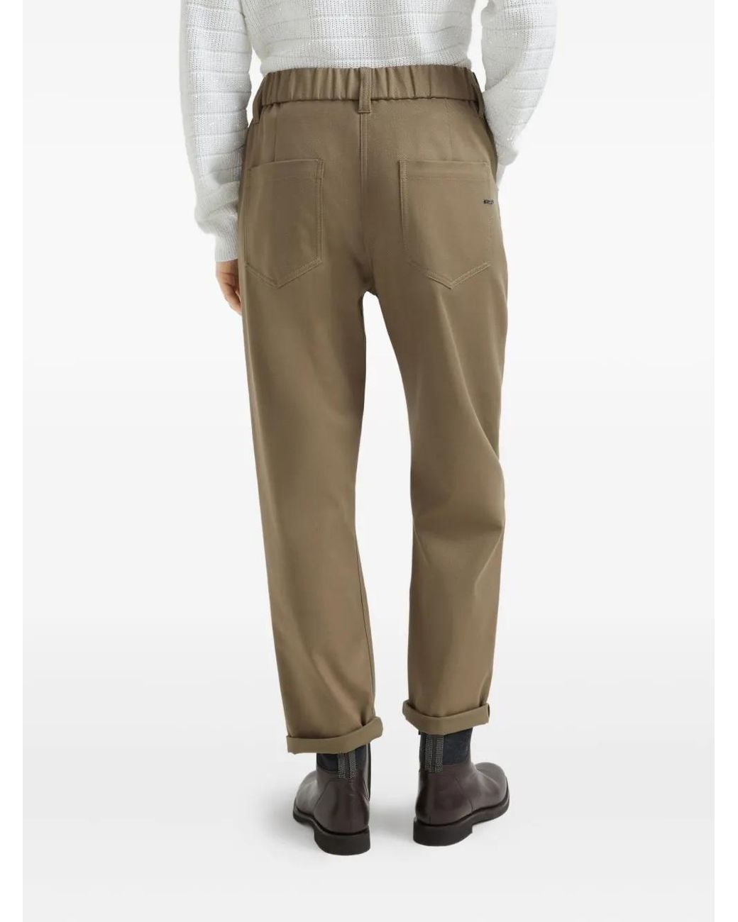 Brunello Cucinelli Natural Trousers