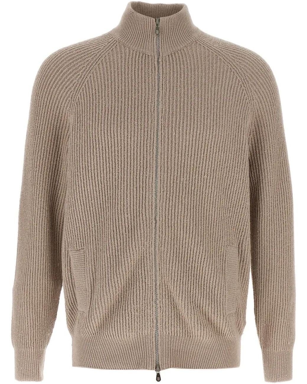 Brunello Cucinelli Zip Vest in het Brown voor heren