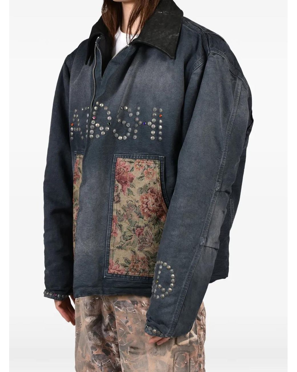 Satoshi Nakamoto Gray 9 To 5 Work Jacket for men