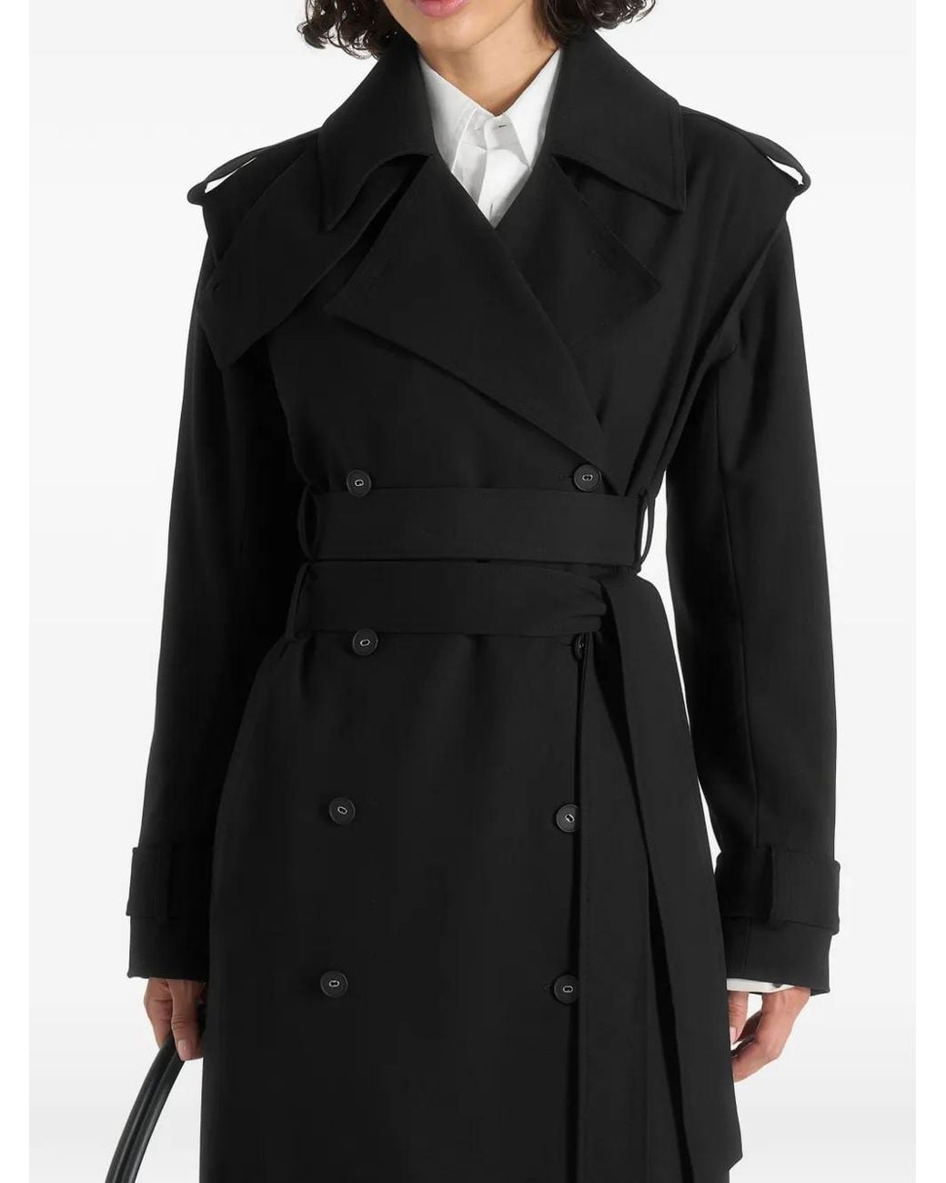 Manière De Voir Black Trench Esther En Avec Double Ceinture