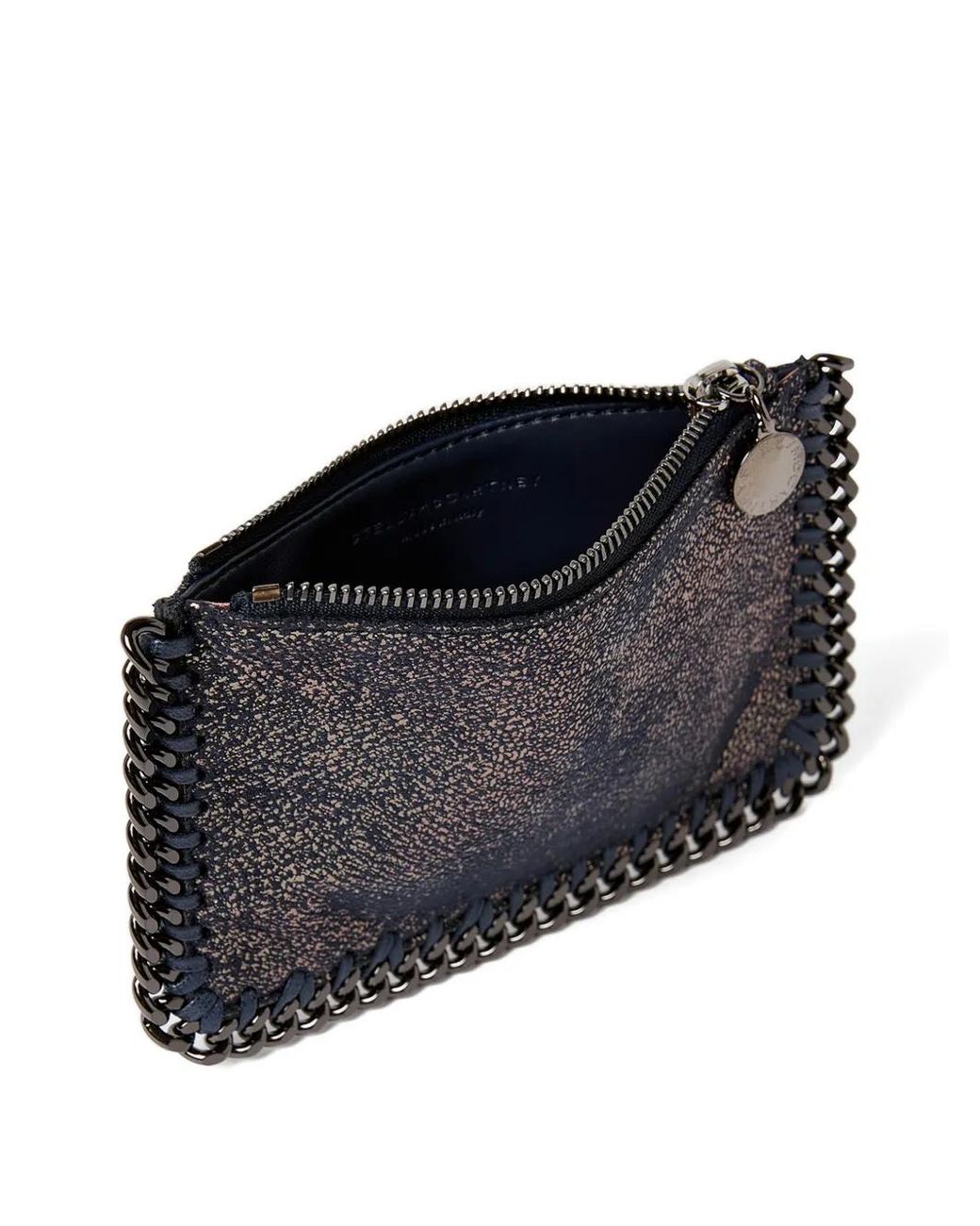 Stella McCartney Black Falabella Chain-Trim Wallet
