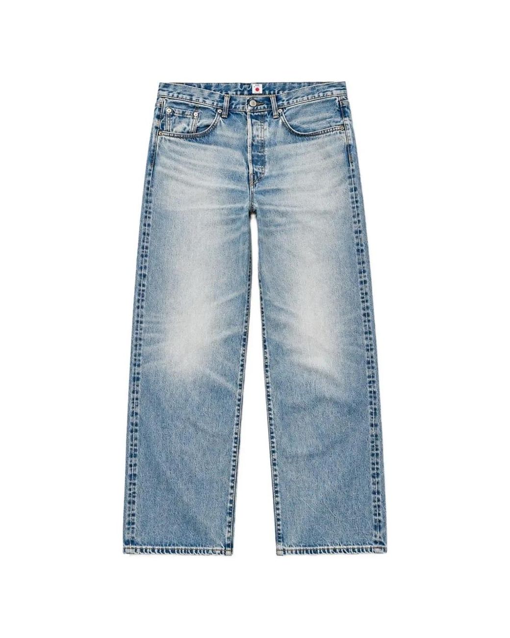 Edwin Blue Faded Loose-Fit Jeans for men
