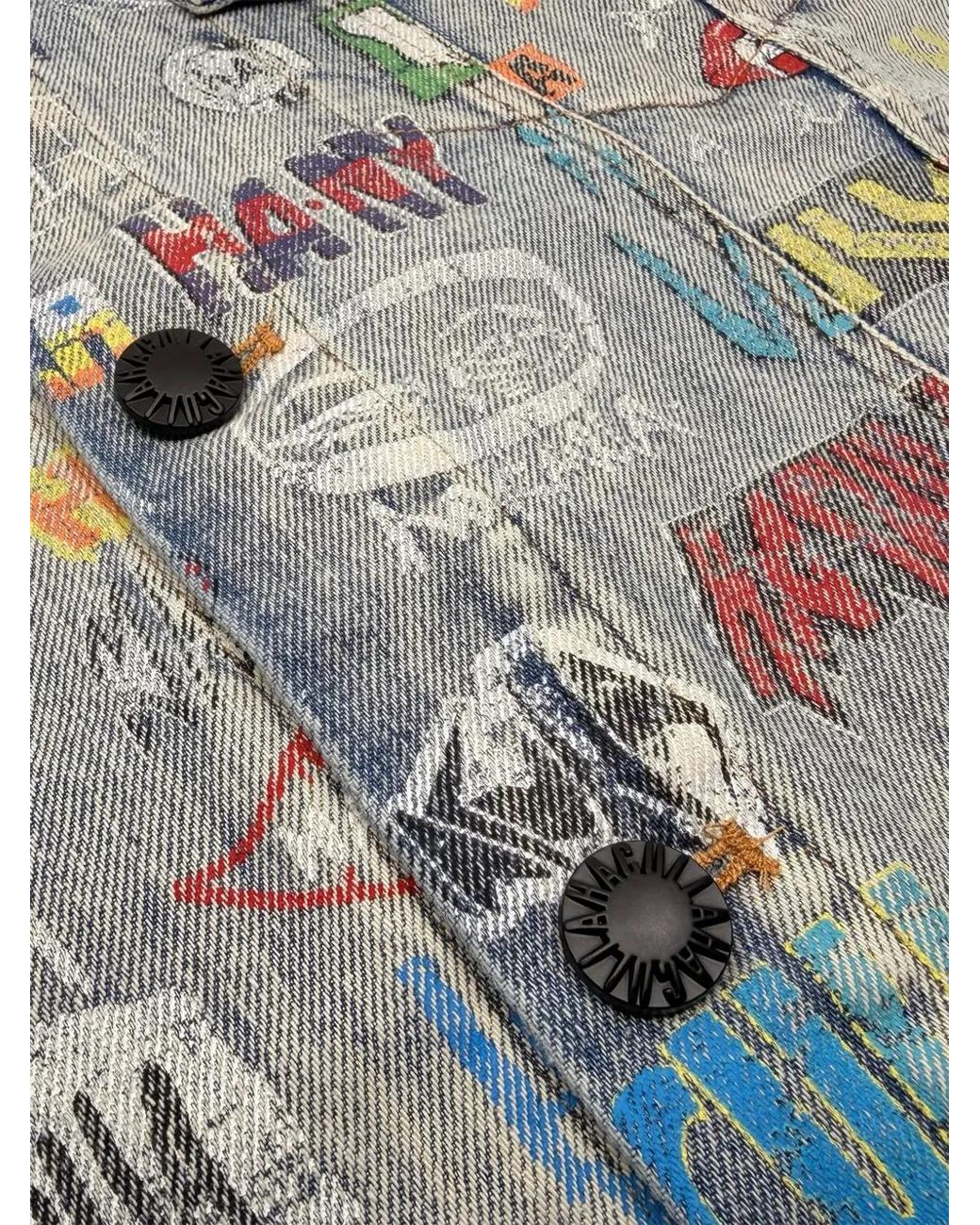 Haculla Denim Jack Met Logoprint in het Blue voor heren