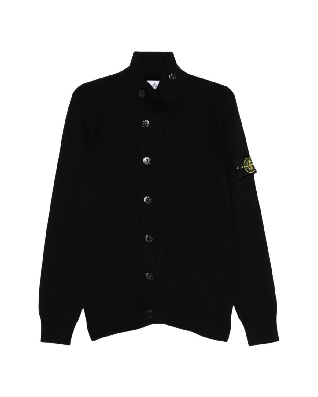 Stone Island Black 5100047 Lambswool Jumper for men