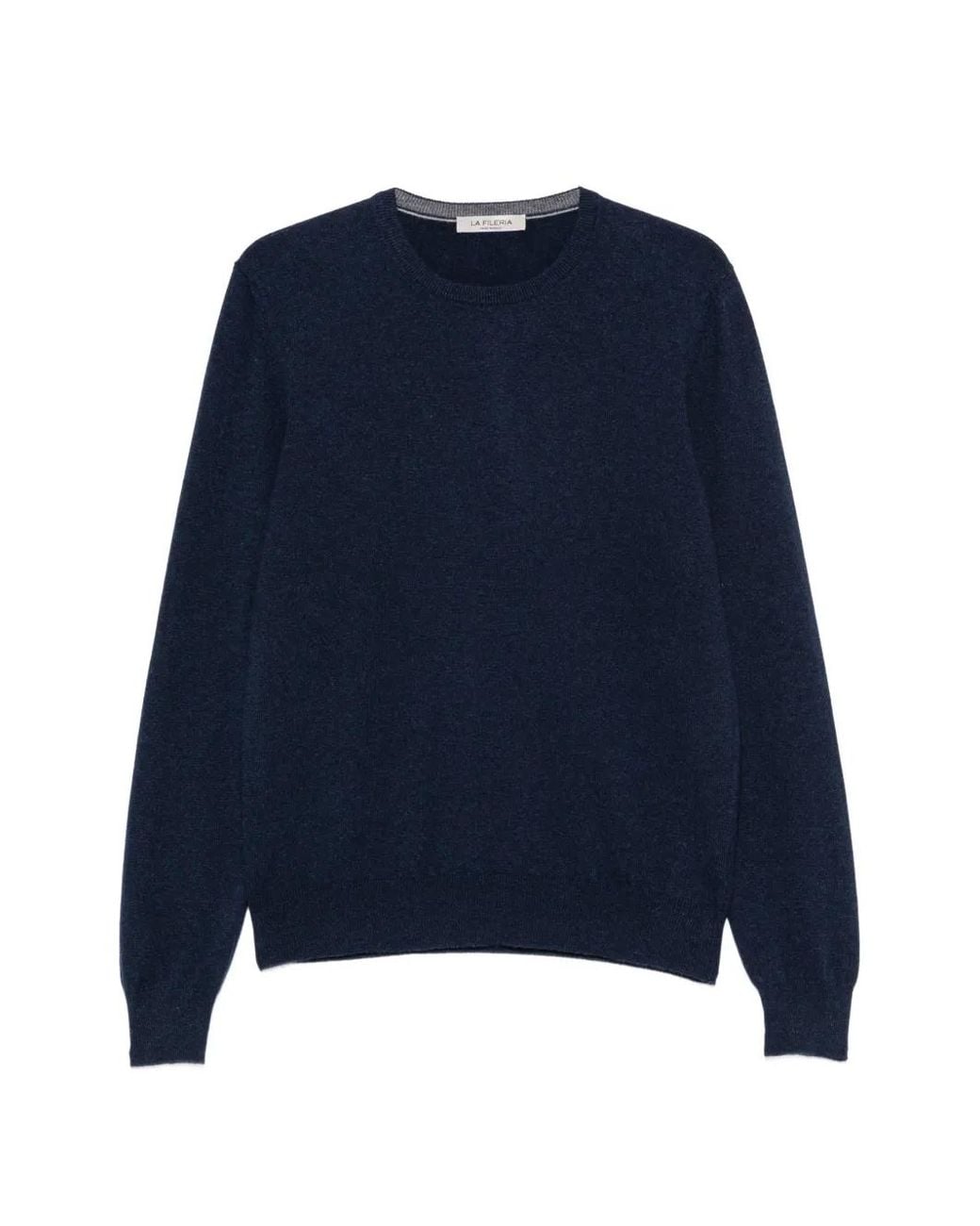 Fileria Blue Crew-Neck Long-Sleeve Sweater for men