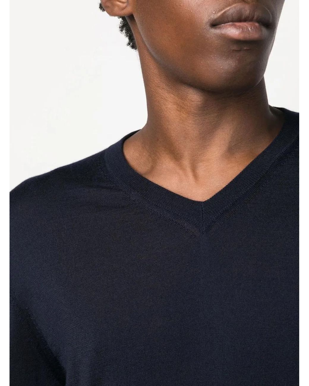 Colombo Schmaler Kaschmirpullover in Blue für Herren