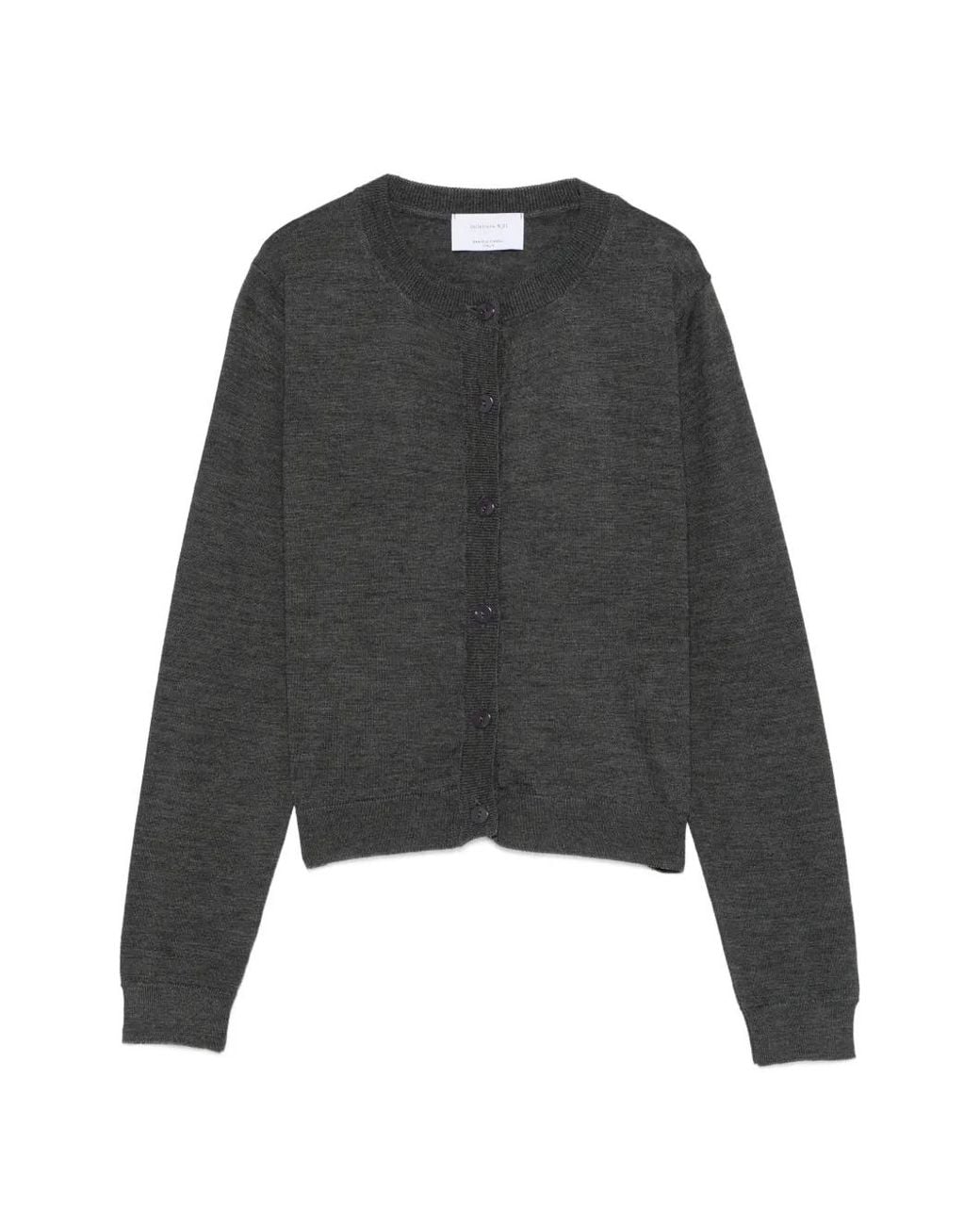 Daniele Fiesoli Black Button-Up Merino-Wool Cardigan