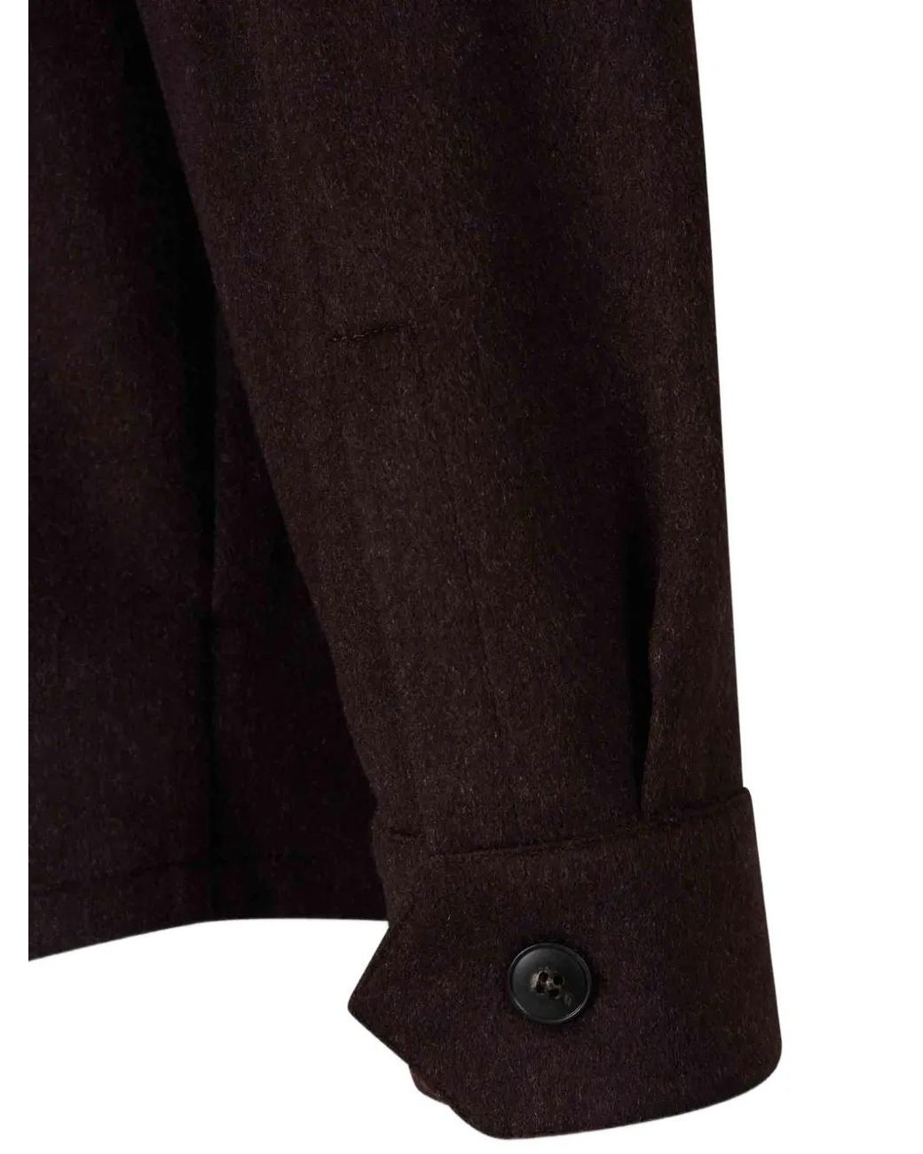 Canali Black Button-Up Shirt Jacket for men