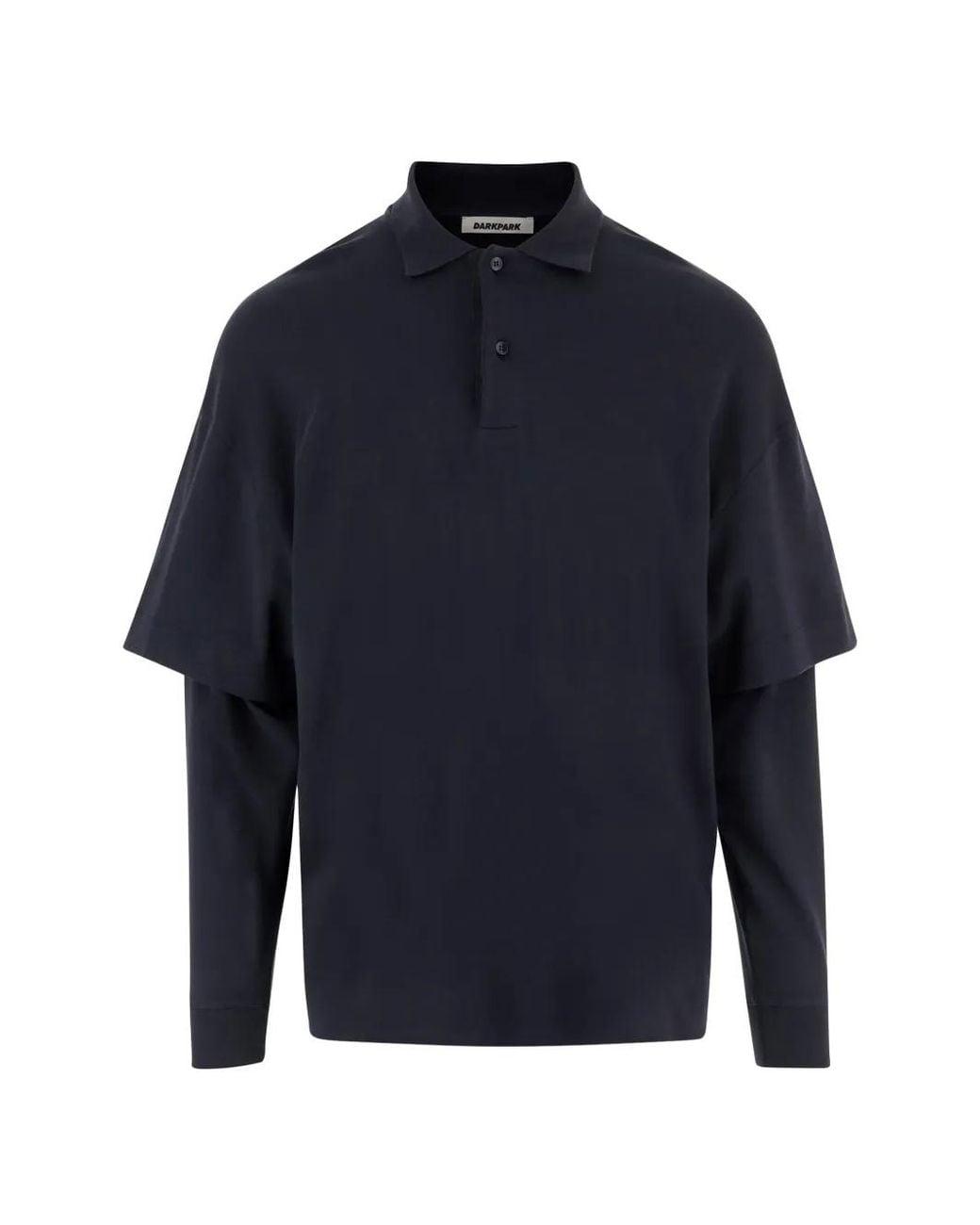 DARKPARK Blue Zack Layered Polo Shirt for men