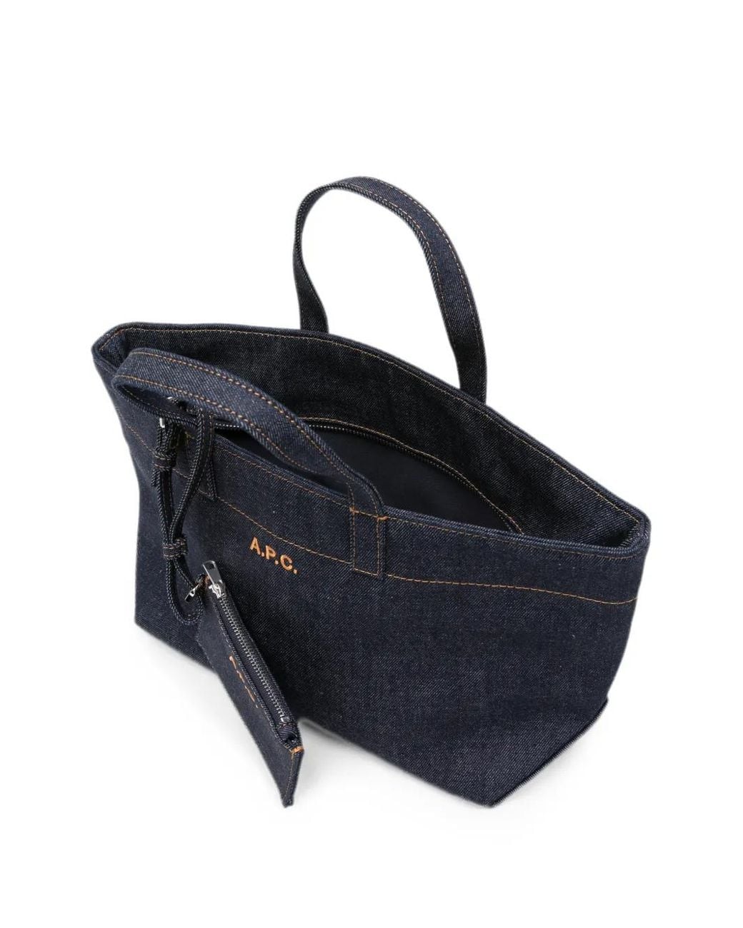 A.P.C. Blue "Le Drummer Toile" Small Bag