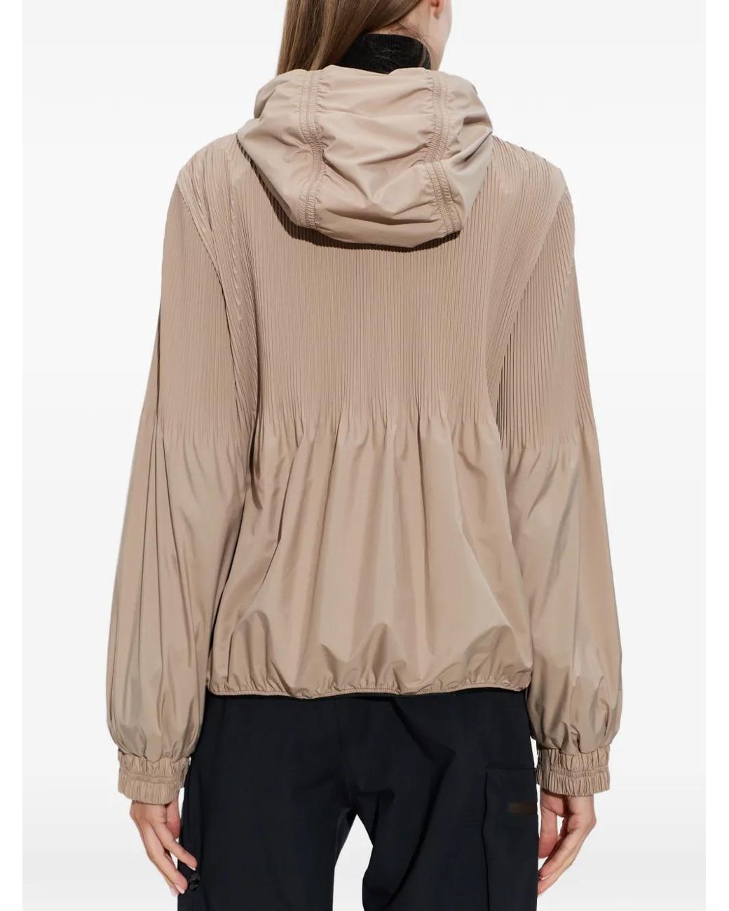 Chaqueta Con Parche Del Logo Moncler de color Natural