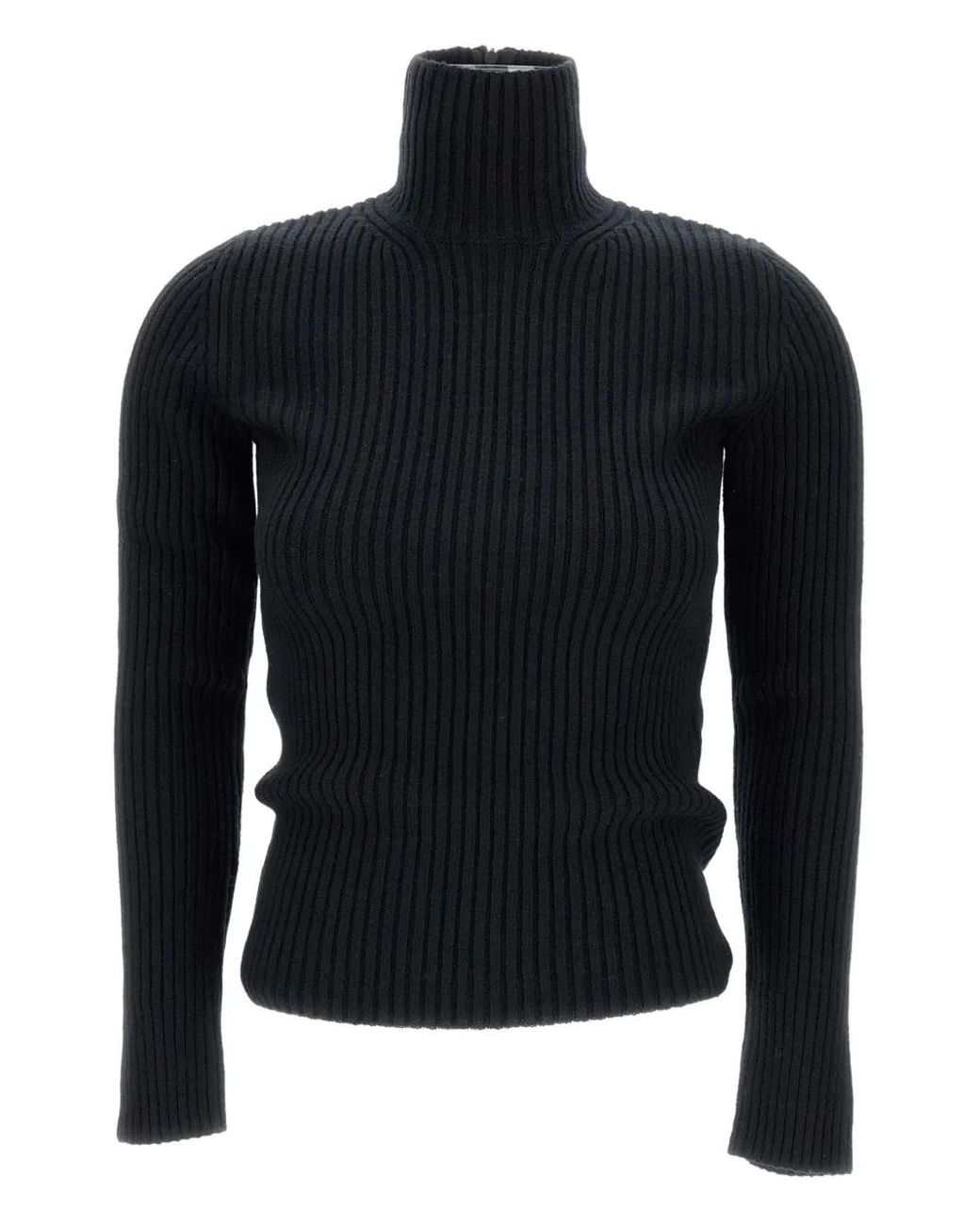Pull Côtelé À Col Roulé Max Mara en coloris Black