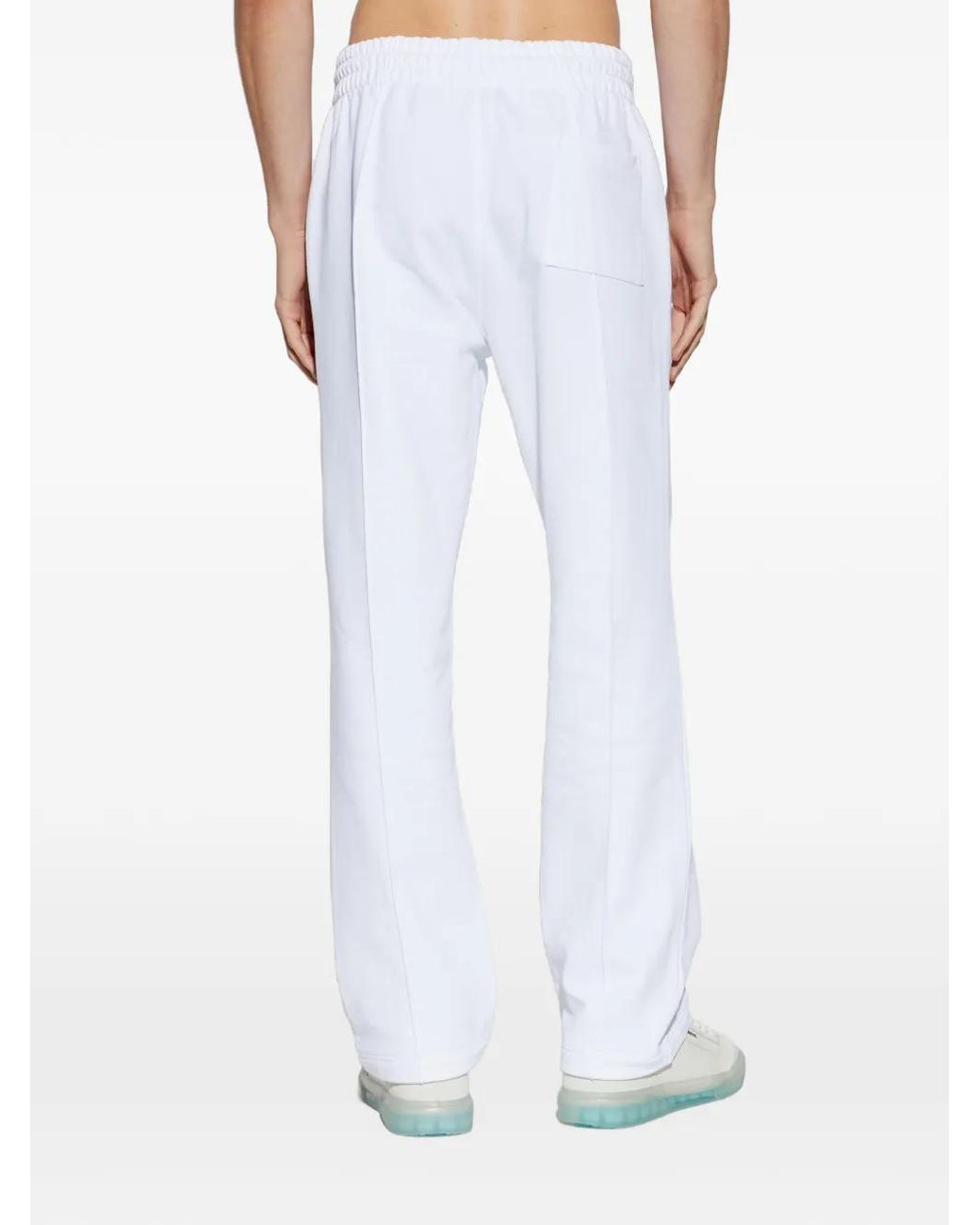 Casablanca White Tennis Club Icon Pintuck Joggers for men