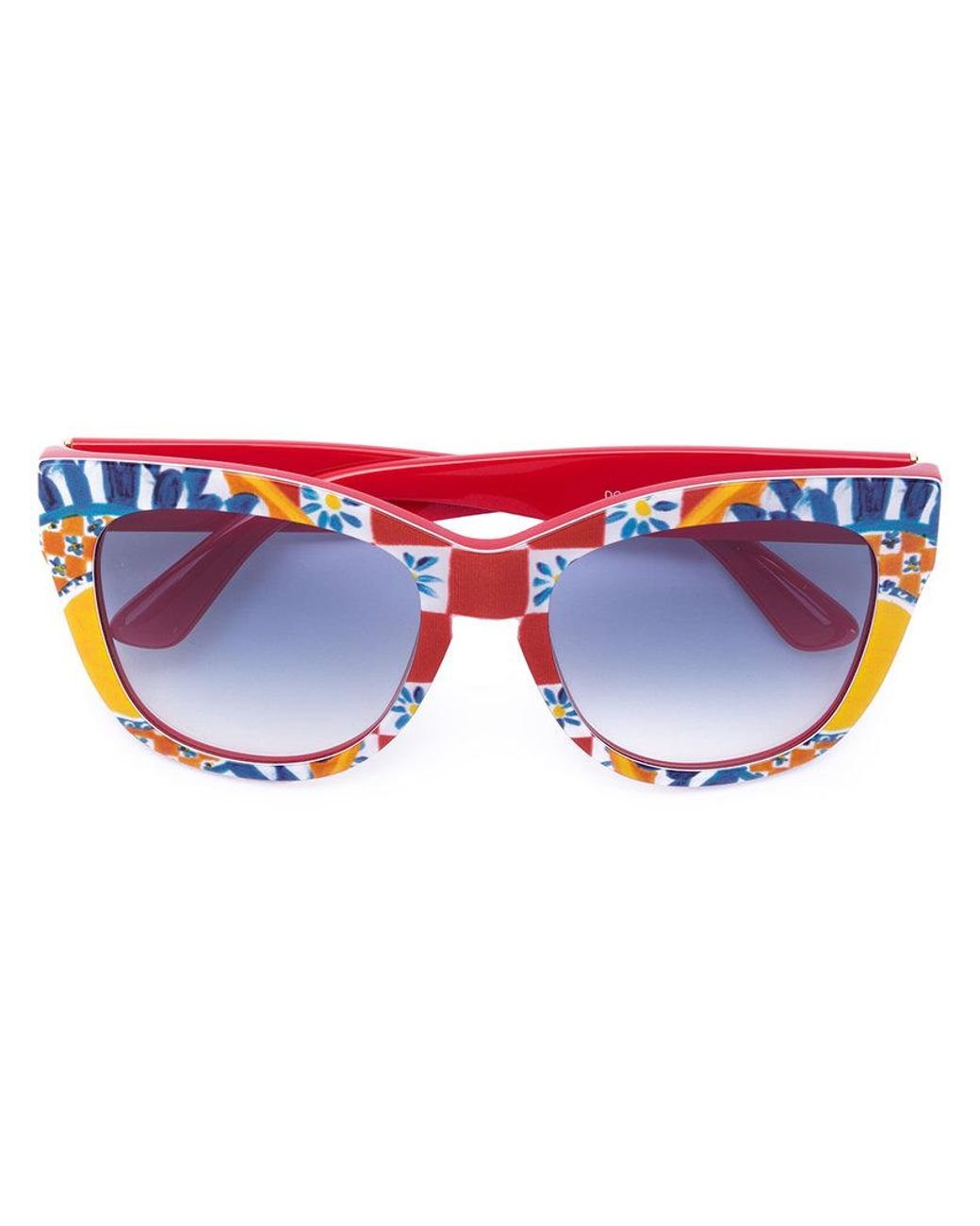Dolce & Gabbana Mambo Sunglasses in Red | Lyst