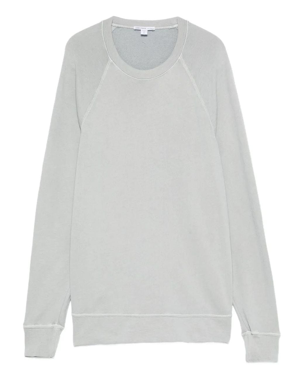 James Perse White Raglan-Sleeve Sweatshirt