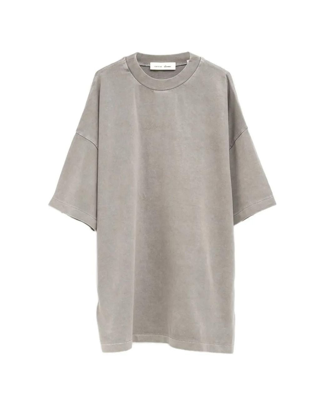 Fear Of God Gray Signature 90S Short Sleeve Tee for men