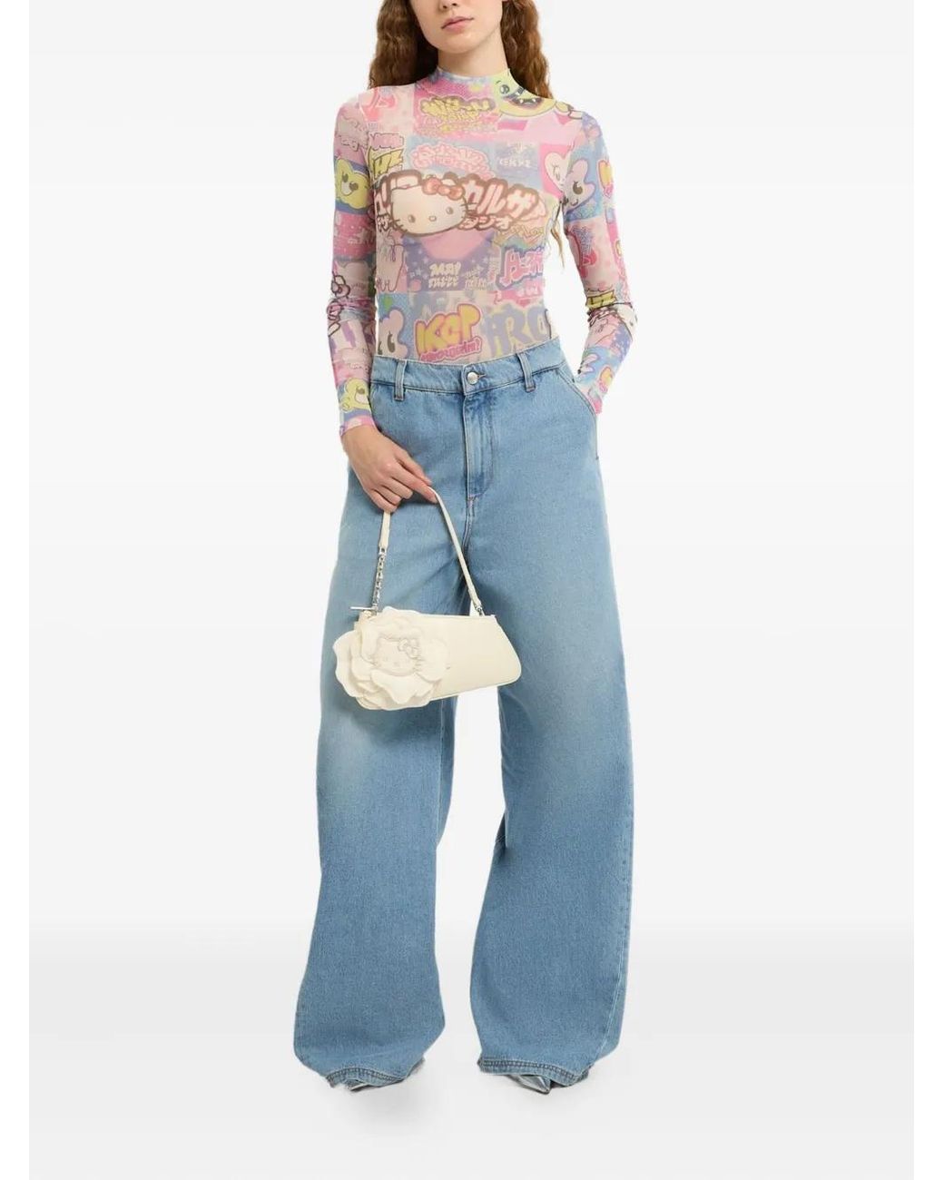 Gcds Blue Stonewashed Jeans