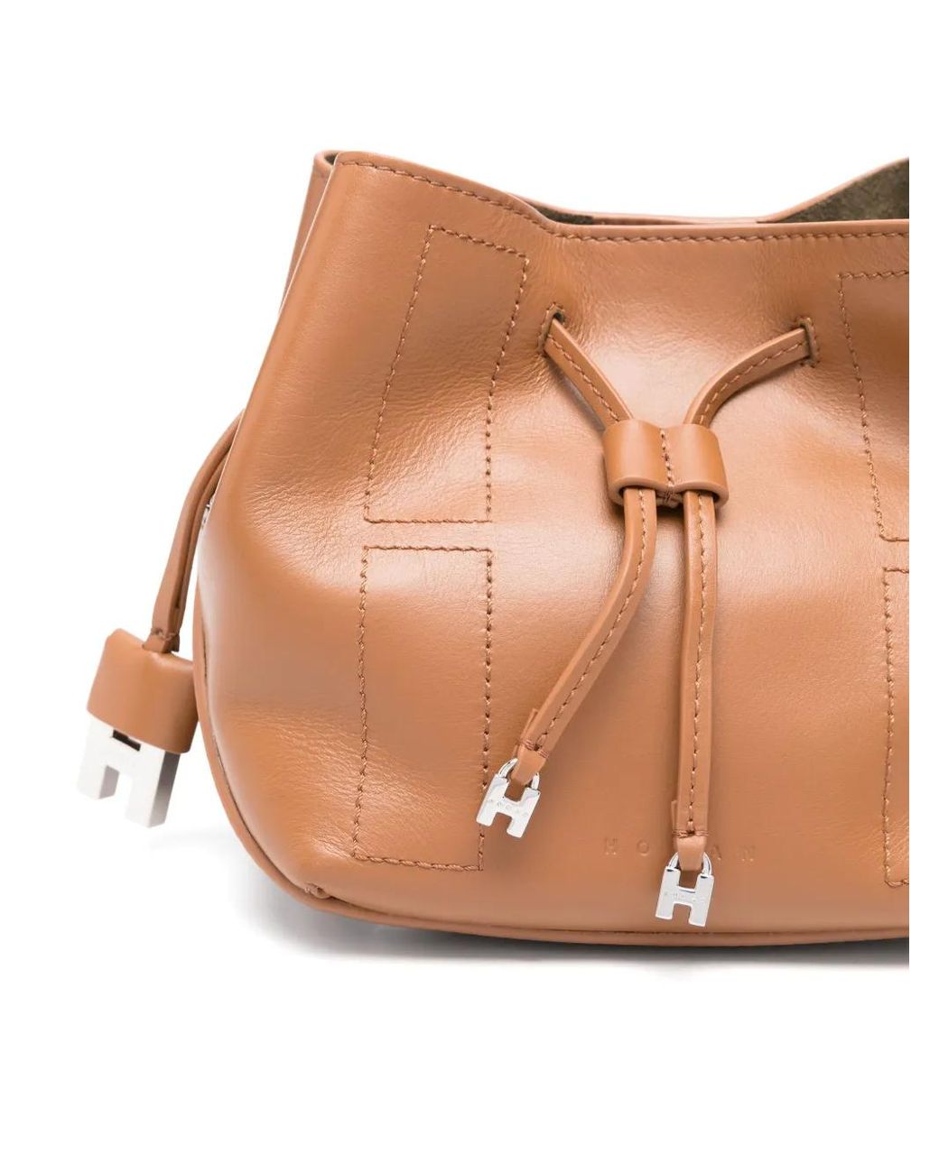 Hogan Brown Mini Hocket Bucket Bag