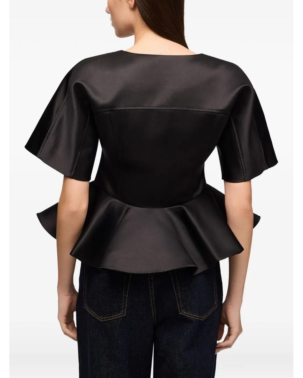 Ganni Black Blouse