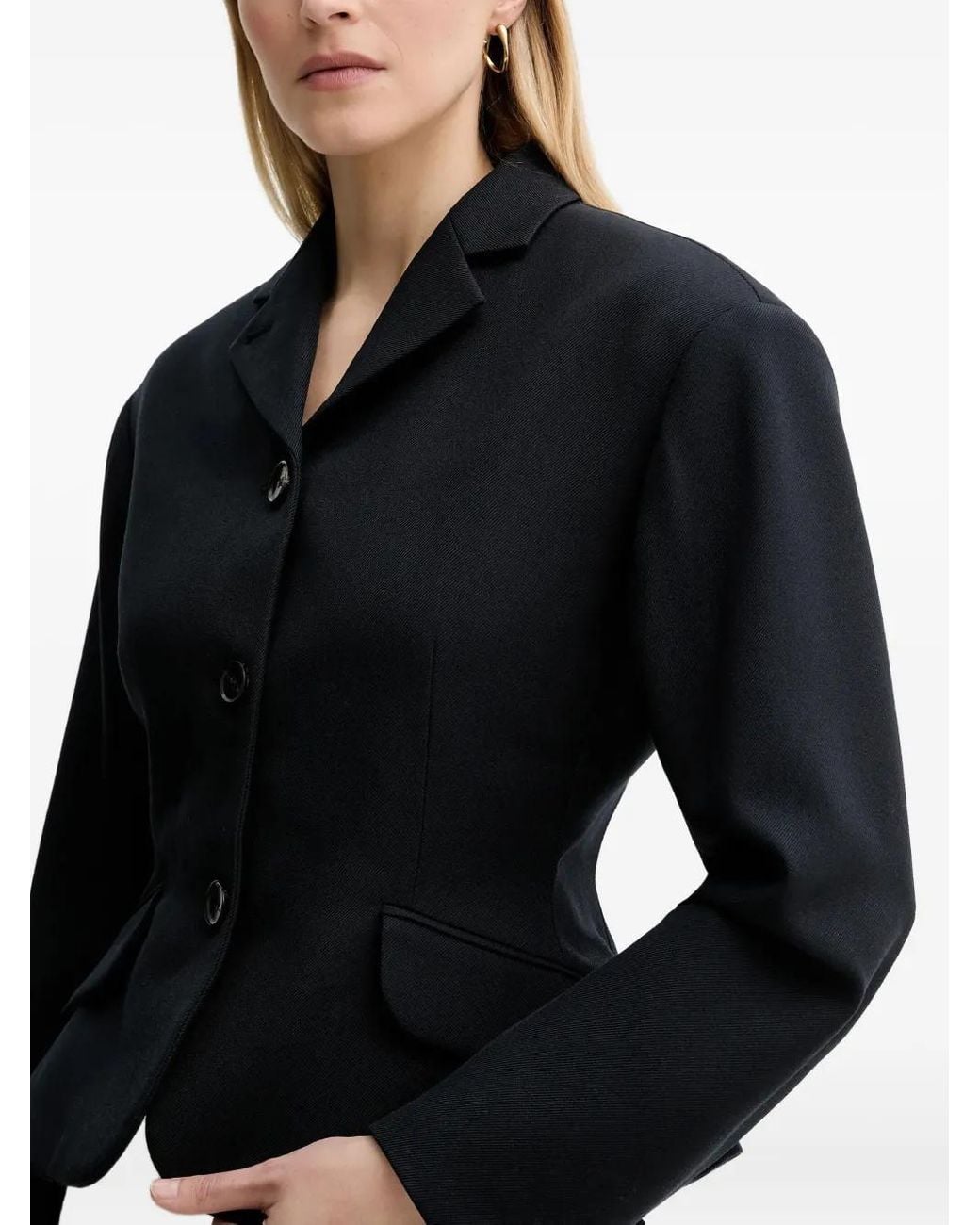 Bally Peplum Blouse in het Black