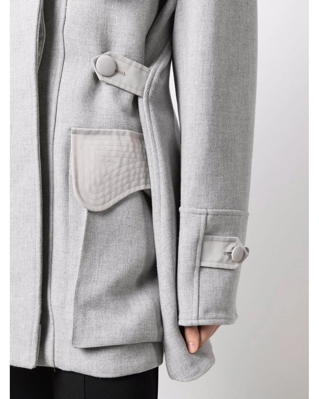 Kiko Kostadinov Gray Gellhorn Fitted Jacket