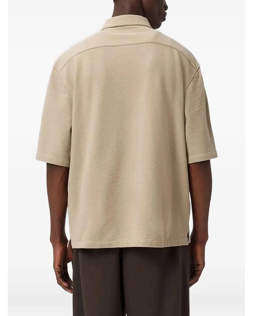 AllSaints Natural Short-Sleeve Shirt for men