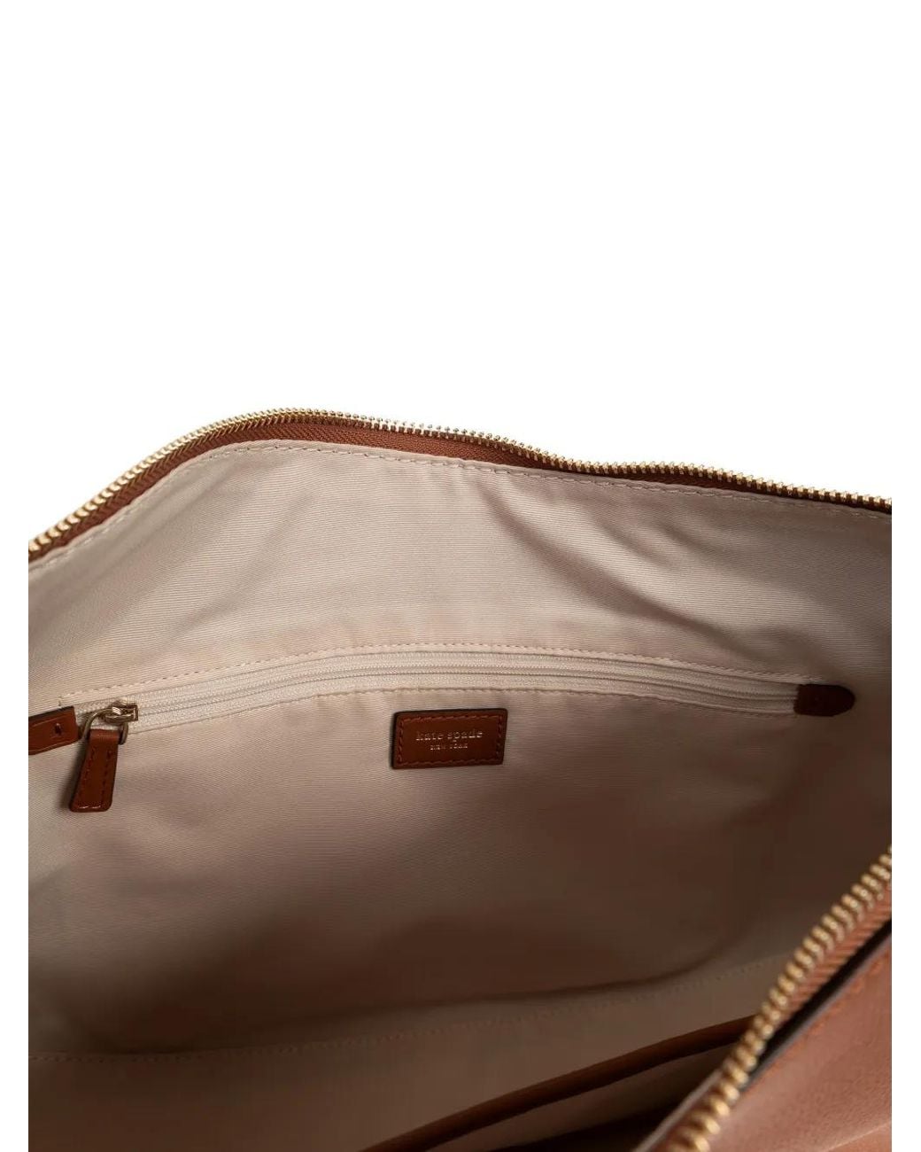 Kate Spade Brown Textured Leather Tote Bag