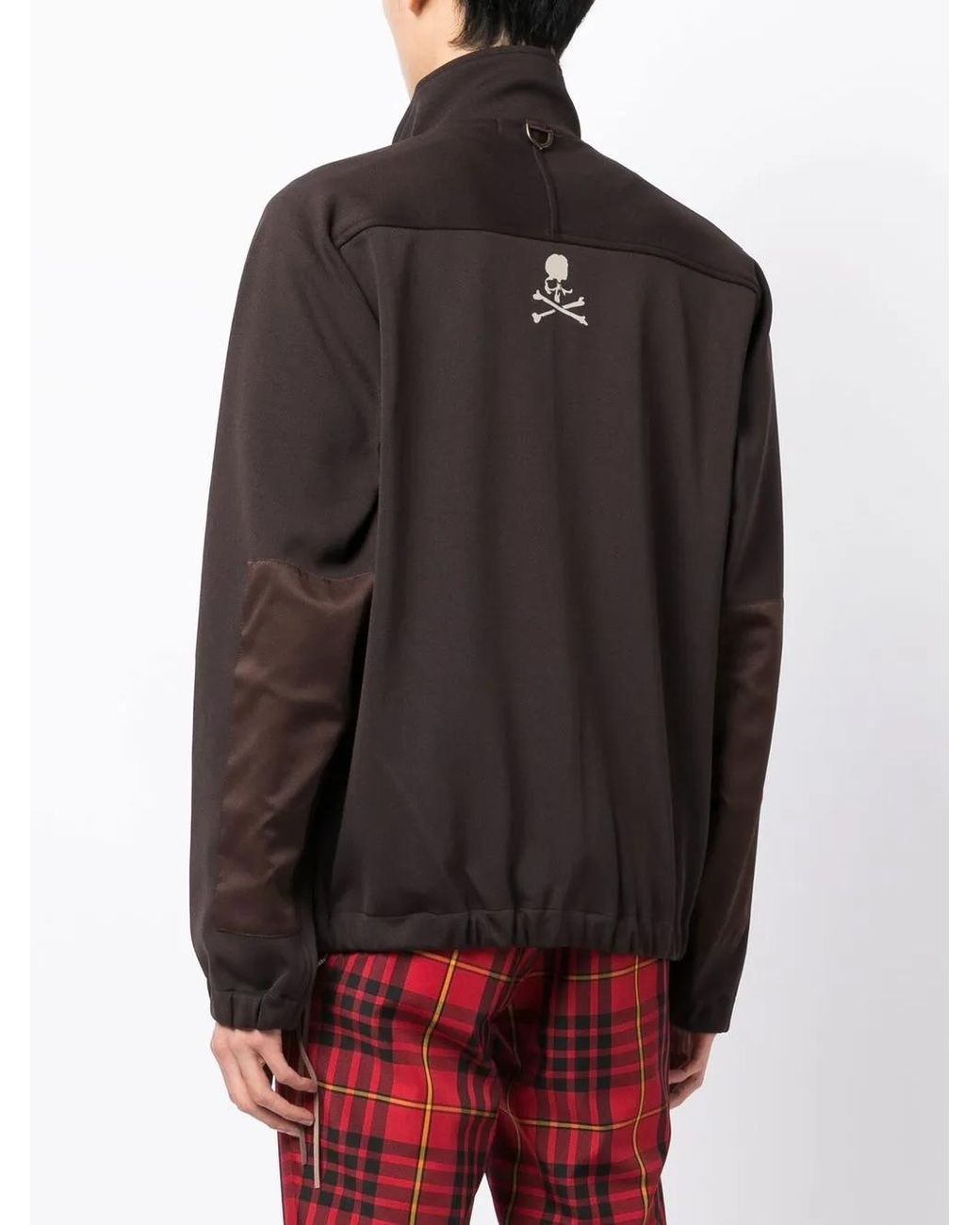 MASTERMIND WORLD Black Colour-Block Bomber Jacket for men