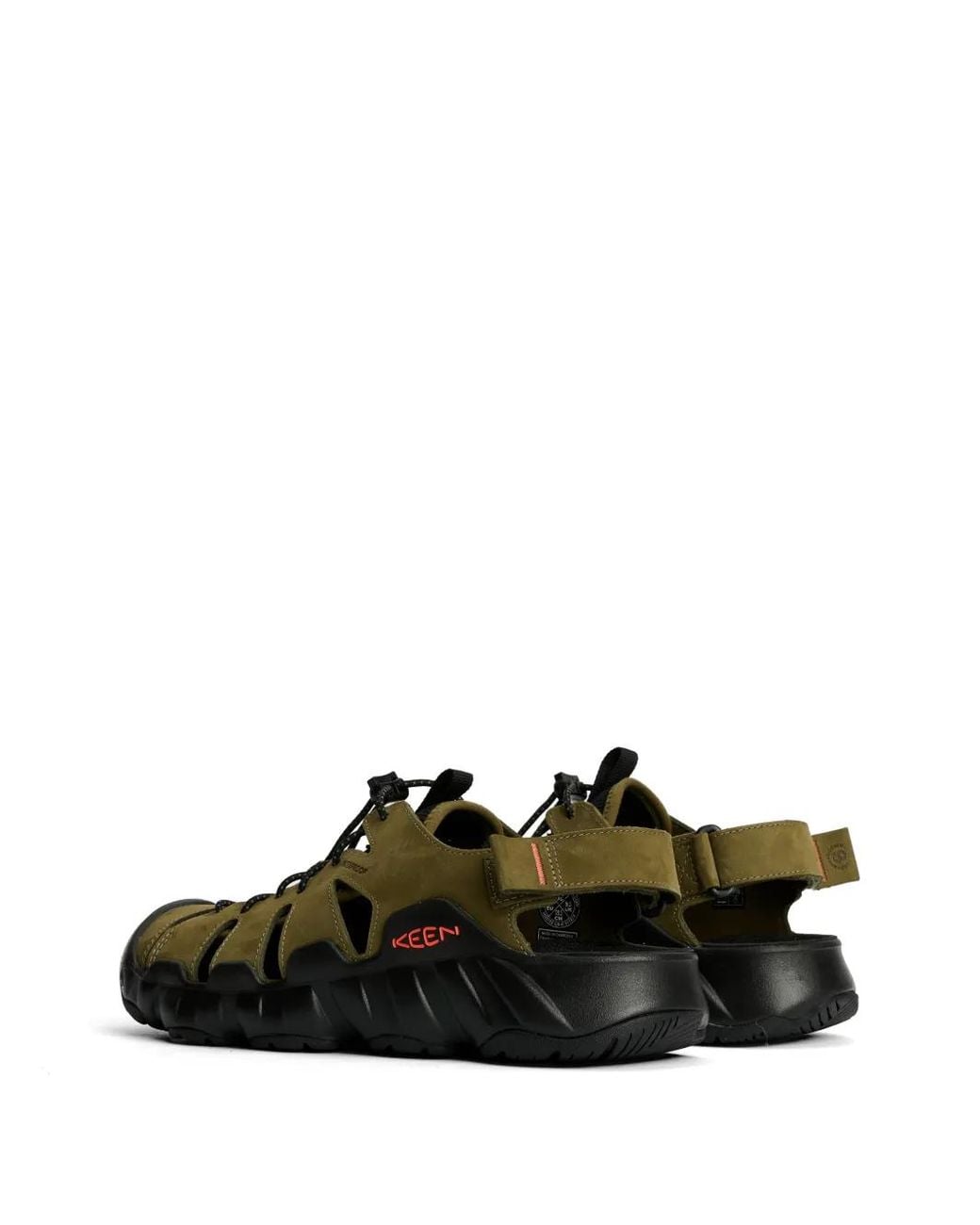 Keen Black Hyperport Fisherman Leather Sandals for men