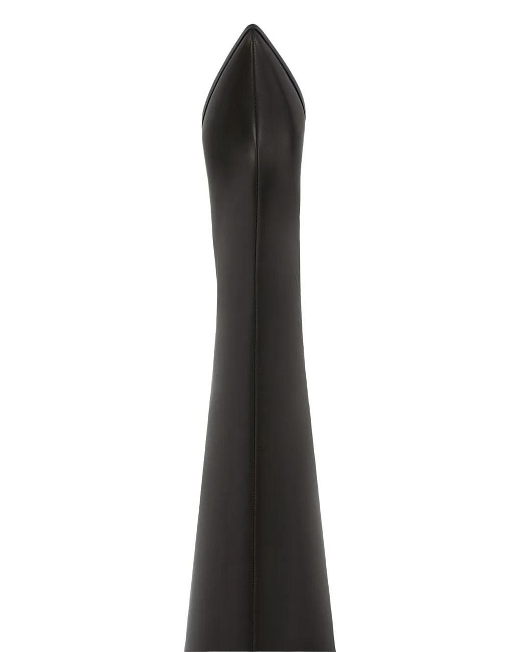 POTAMY Black 80Mm Leather Knee-High Boots