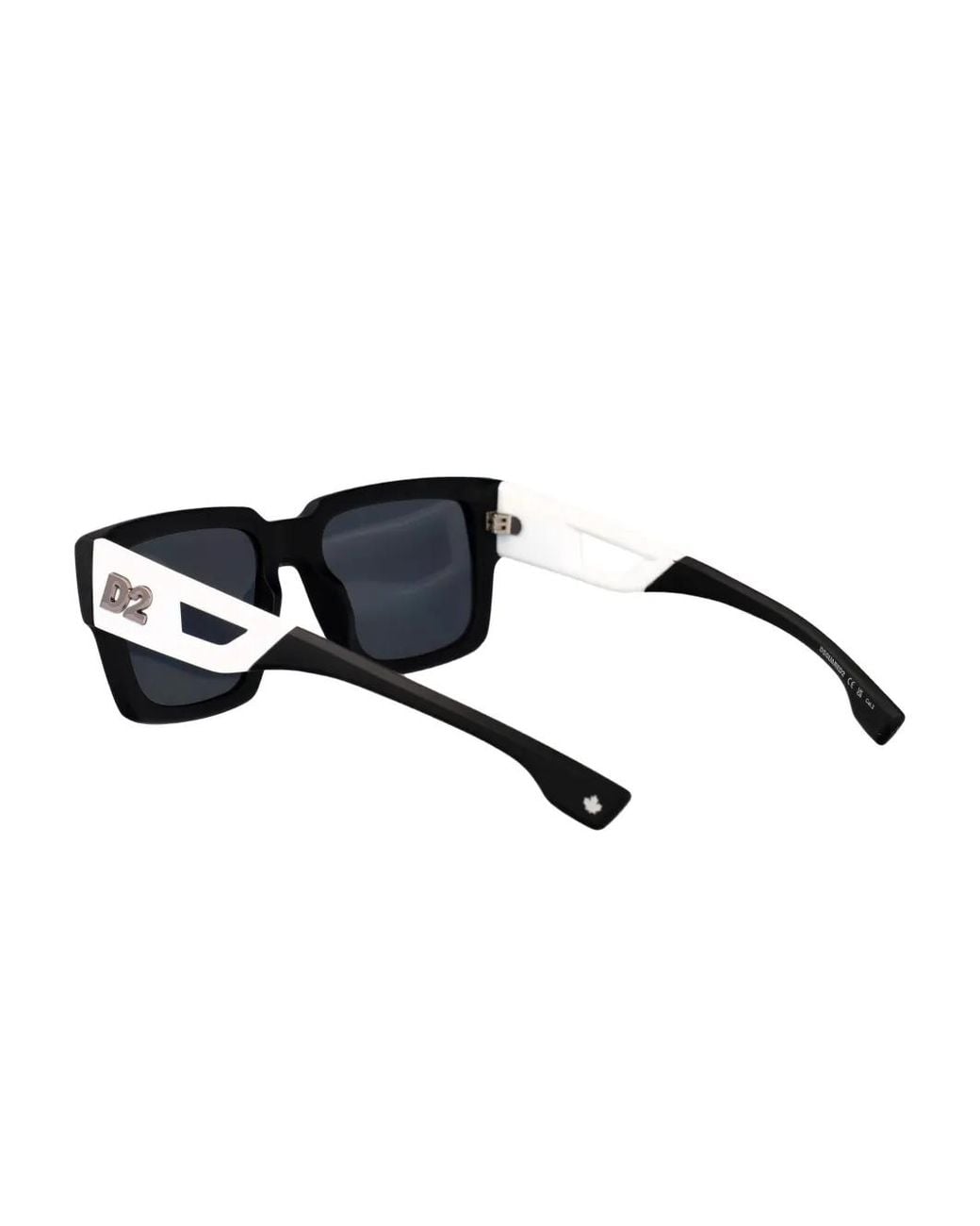 DSquared² Eckige Sonnenbrille Mit Logo-Schild in Blue für Herren