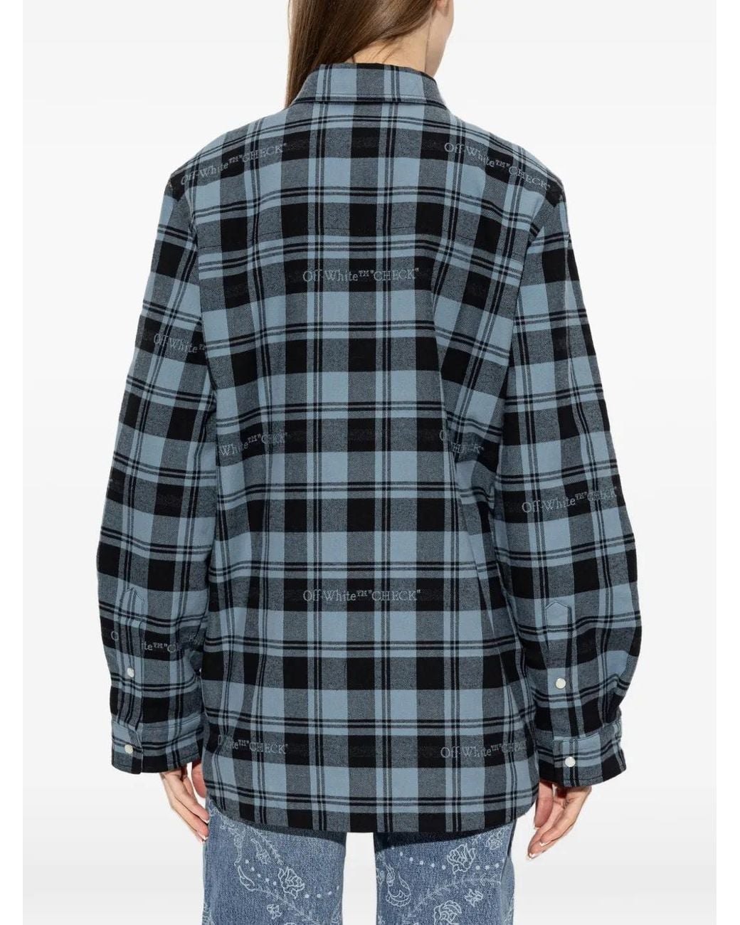 Off-White c/o Virgil Abloh Blue Checked Shirt