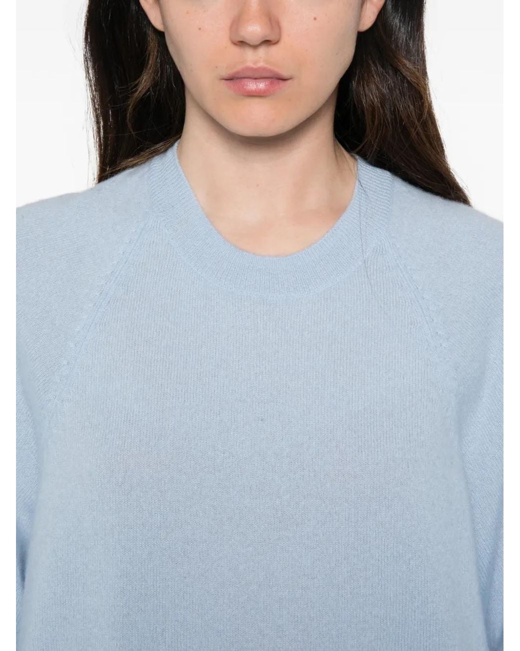 ABSOLUT CASHMERE Blue Raglan-Sleeve T-Shirt