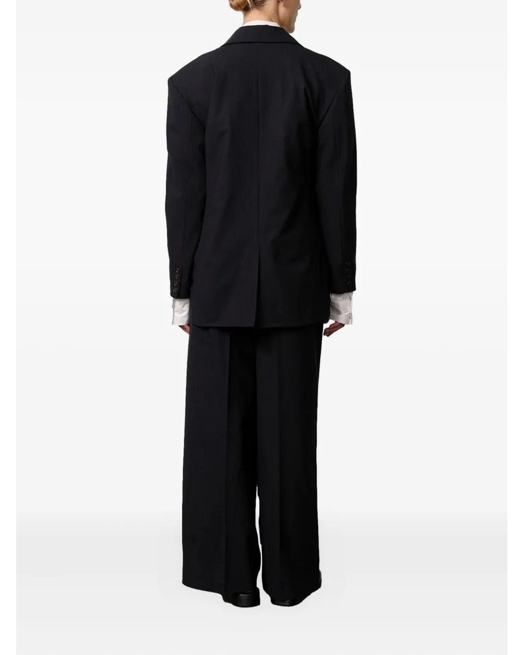 Herskind Blue Pinstripe Single-Breasted Blazer