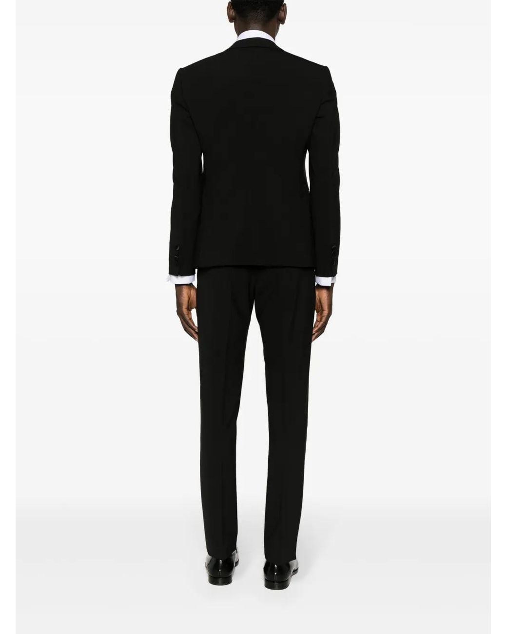 Emporio Armani Black Single-Breasted Tailored Suit for men