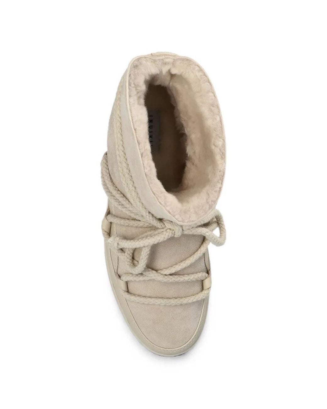 Inuikii White Classic Snow Boots With Rope Laces